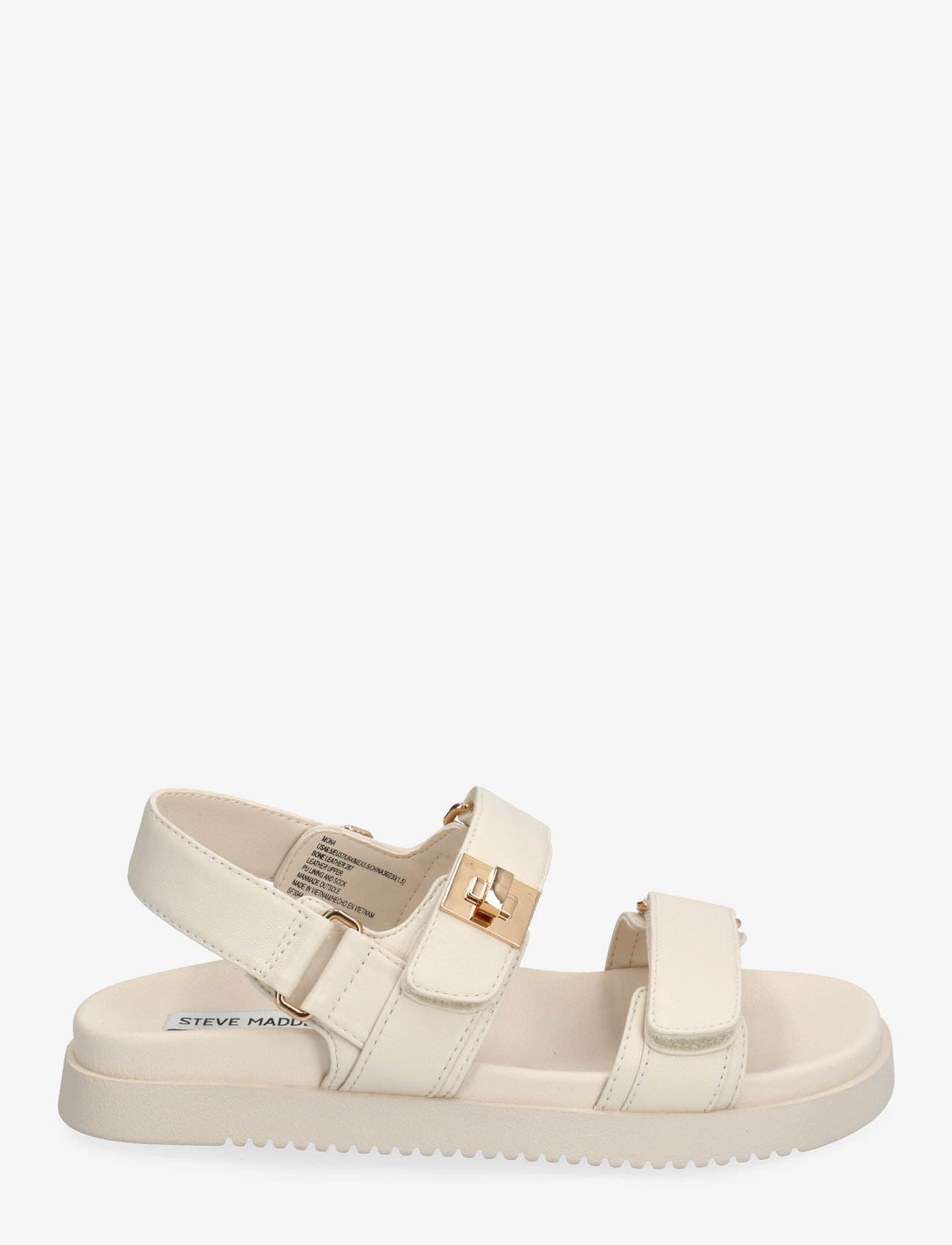 Steve Madden - Mona Sandal - flat sandals - bone leather - 1