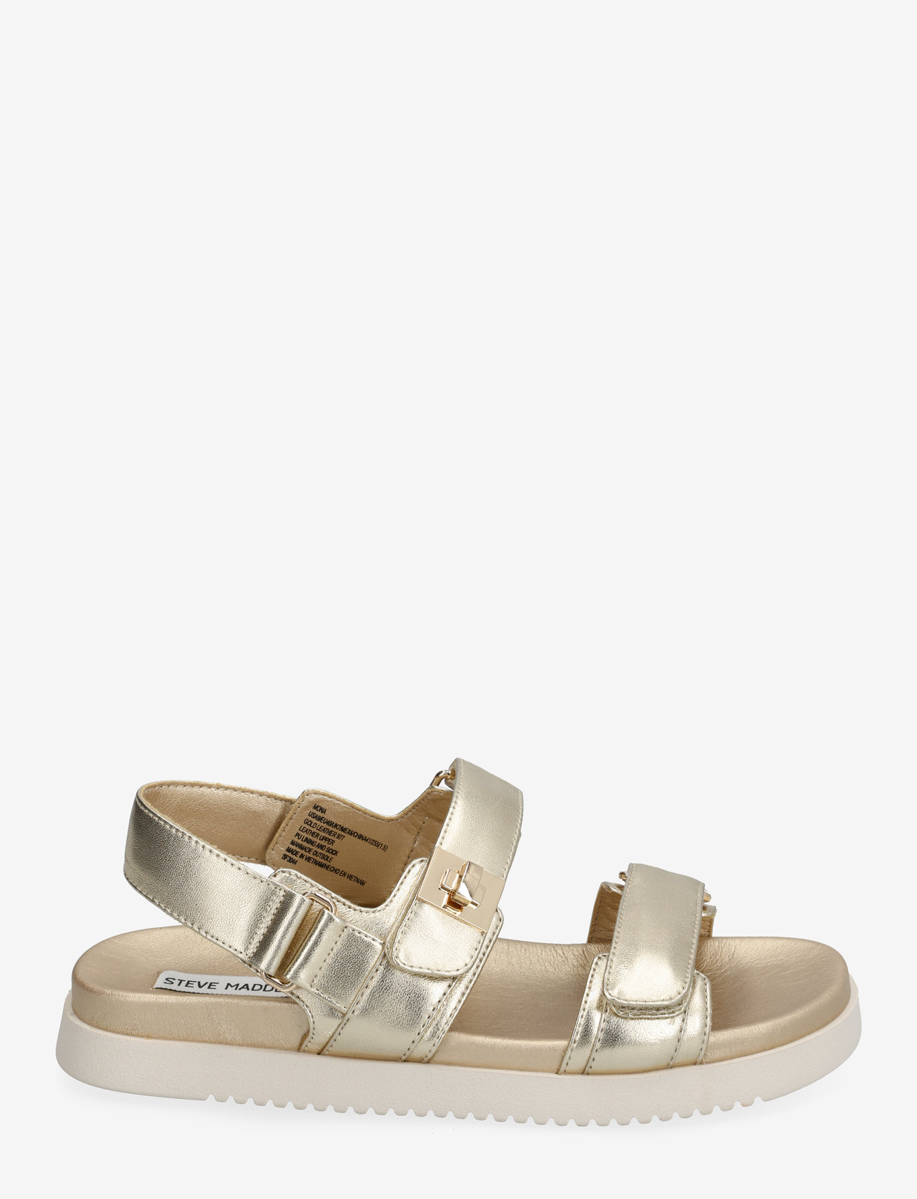 Steve Madden - Mona Sandal - platta sandaler - gold leather - 1