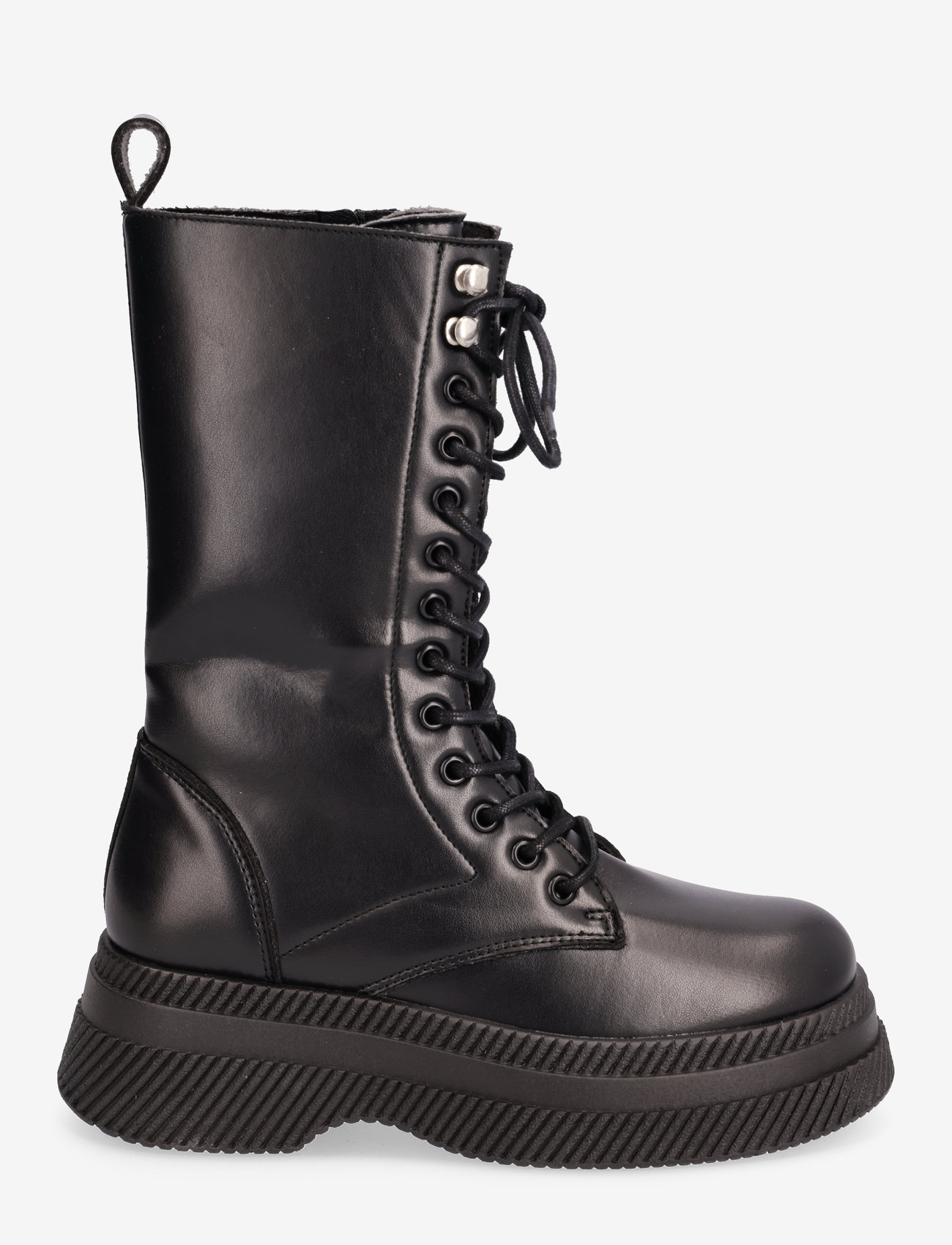 Steve Madden - Giulia Bootie - laced boots - blk action leather - 1