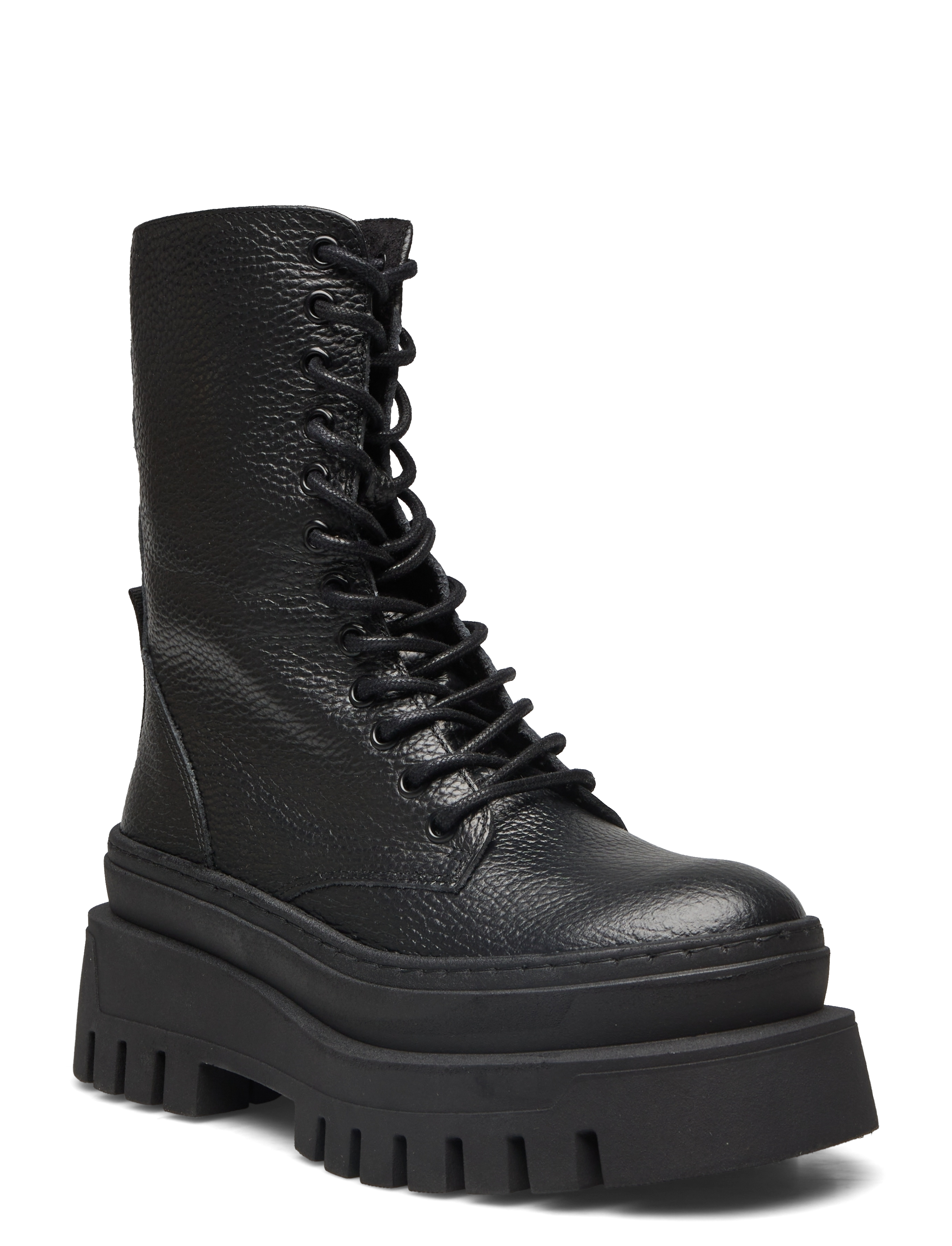 Steve Madden Coast - Paeltega saapad - BLACK LEATHER / black