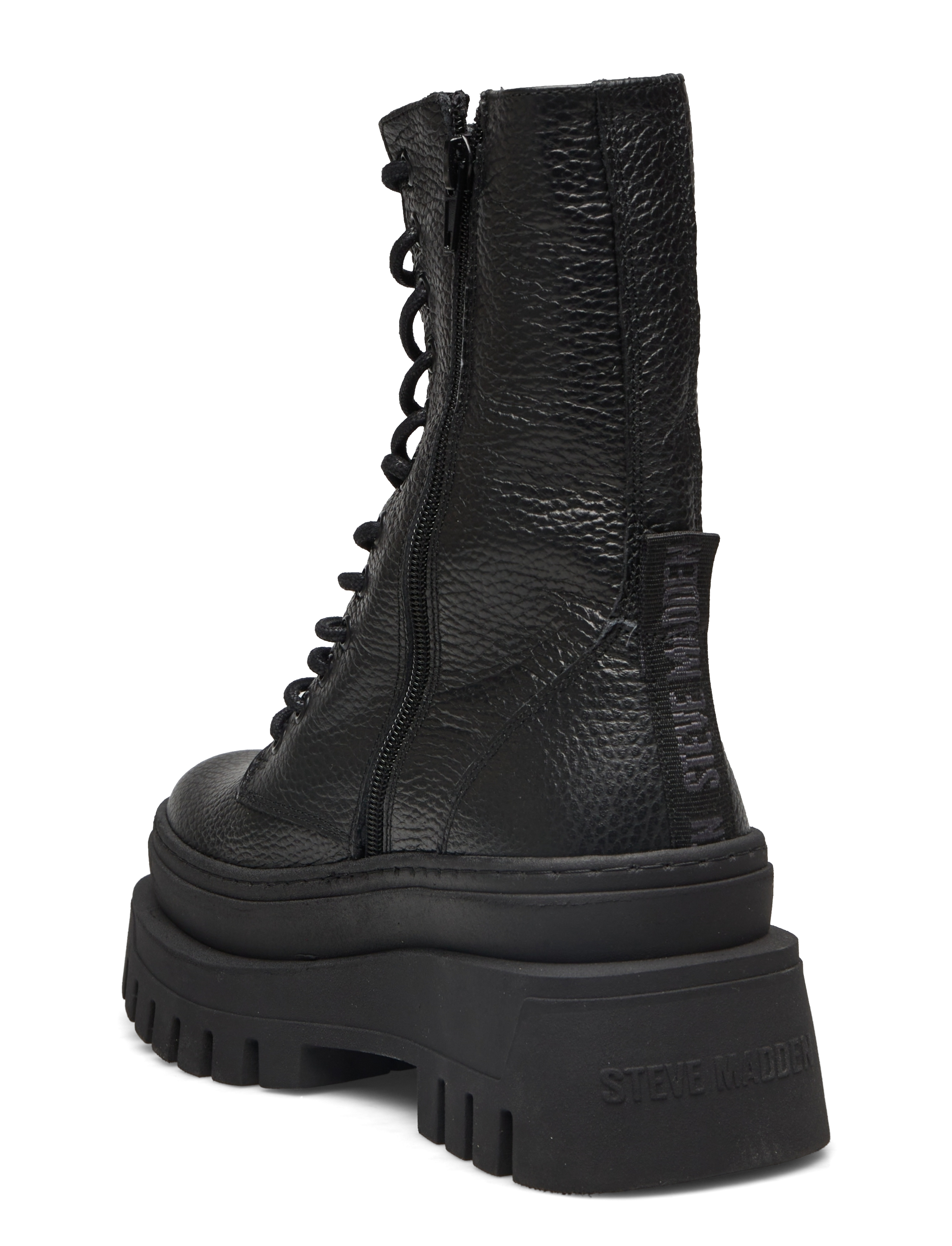 Steve Madden - Coast - snørestøvler - black leather - 2