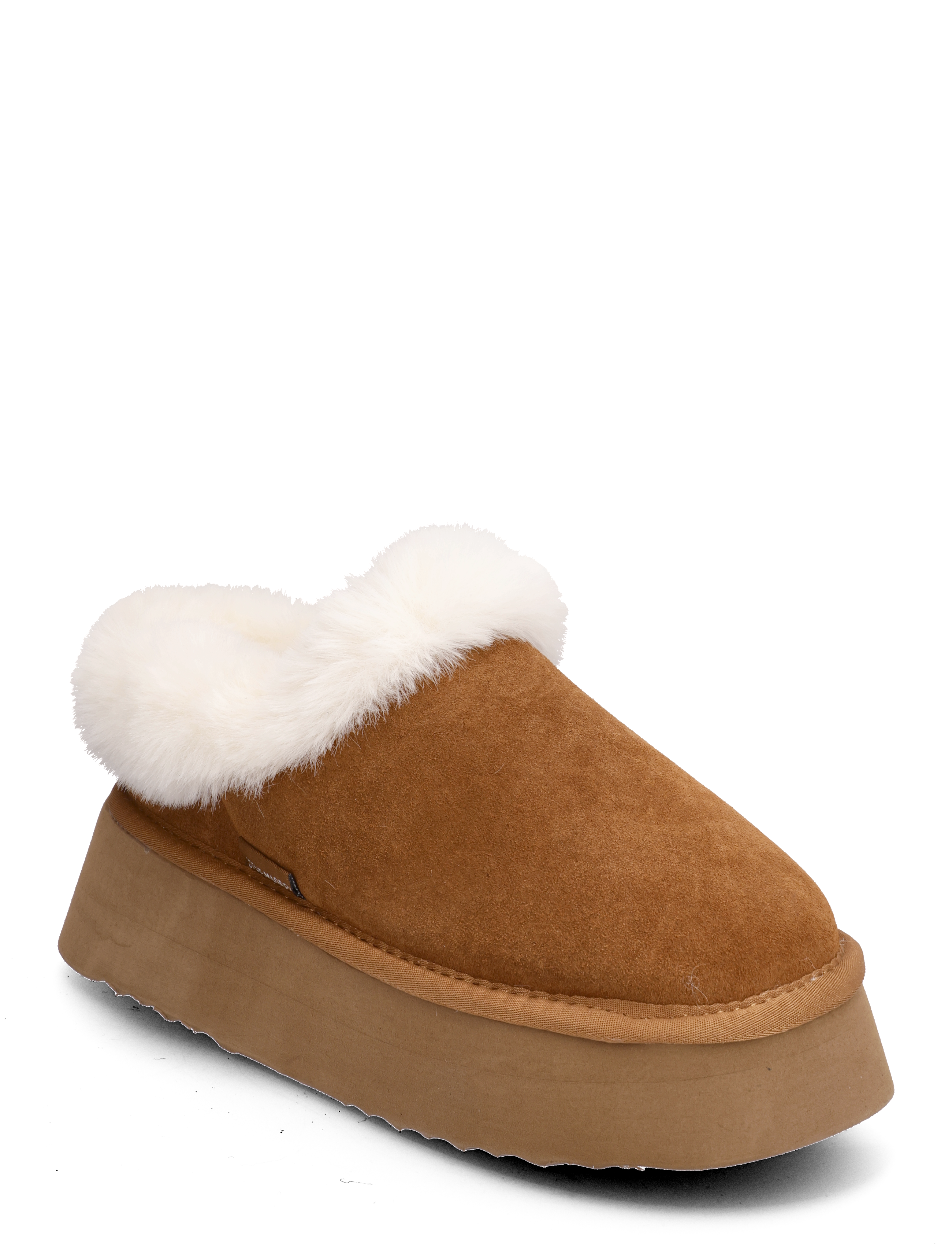 Steve Madden Chaplin Slide - Hausschuhe - CHESTNUT SUEDE / brown