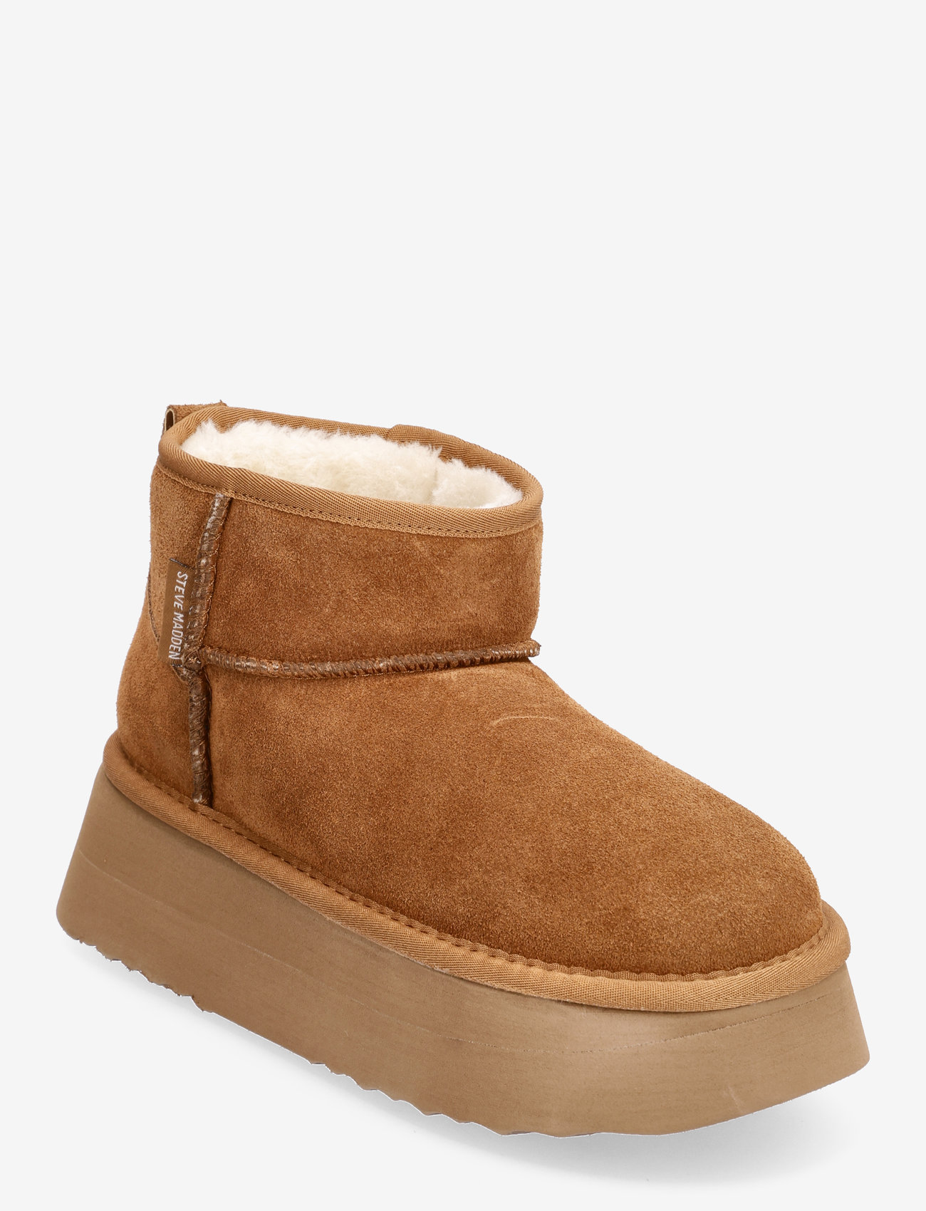 Steve Madden - Campfire Bootie - bamsestøvler - tan suede - 0
