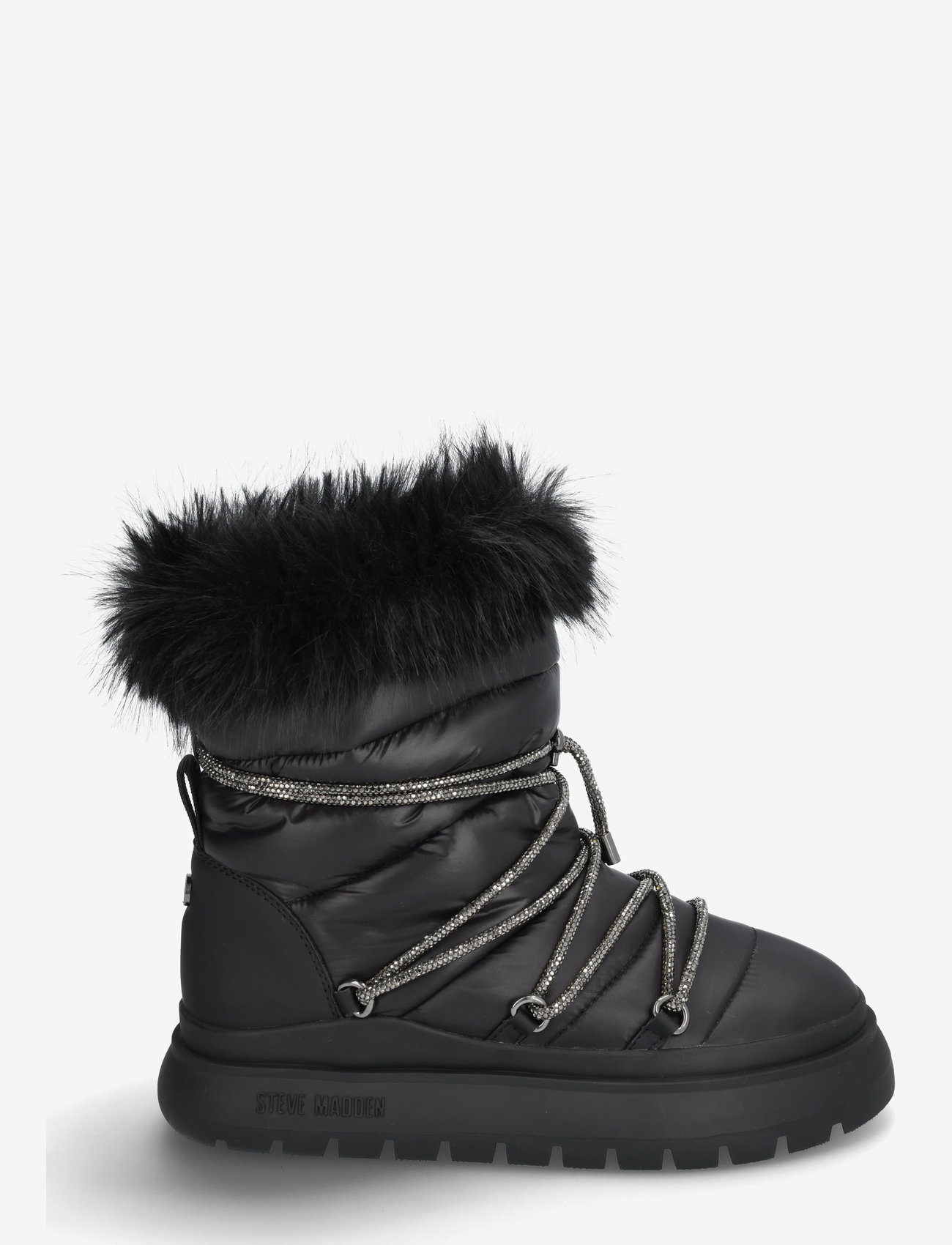 Steve Madden - Ice-Storm Bootie - women - black/black - 1