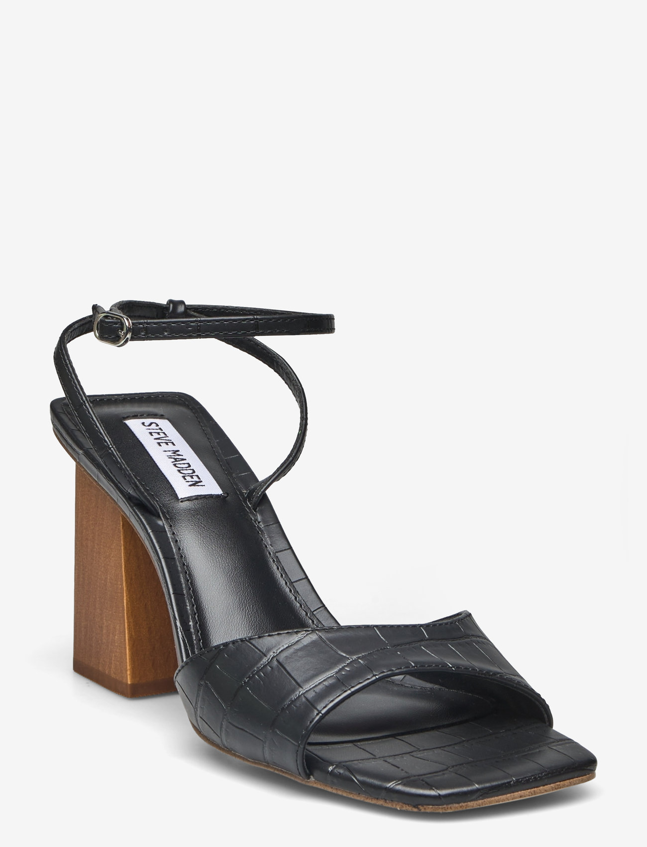 Steve Madden - Rozlyn Sandal - lahtised kontsakingad - black croco - 0