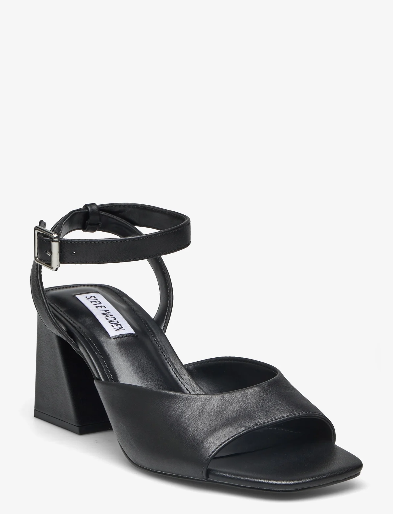 Steve Madden - Glisten Sandal - party wear at outlet prices - black leather - 0