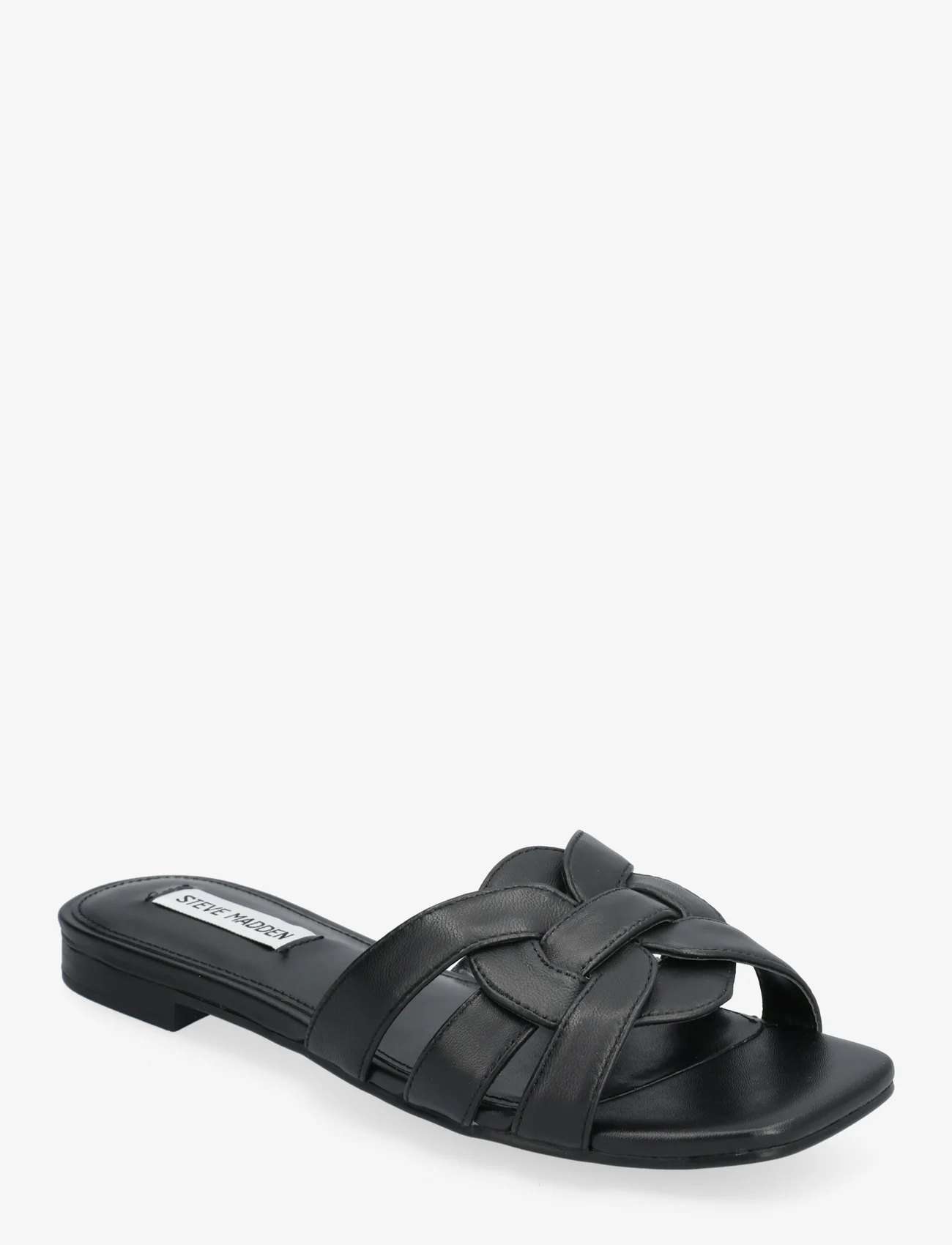 Steve Madden - Vcay Sandal - flat sandals - black leather - 0