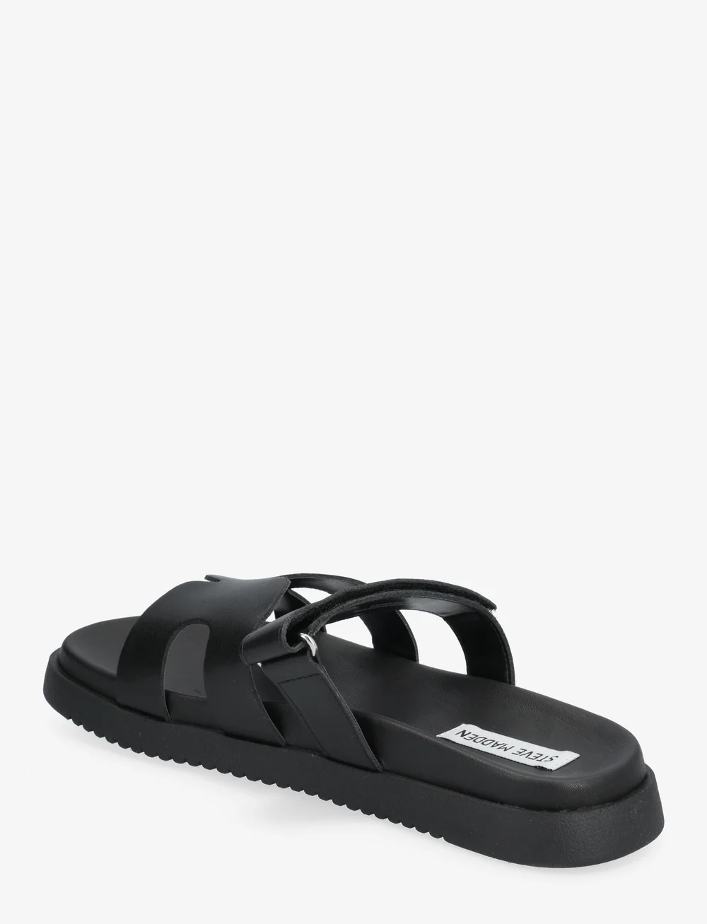 Steve Madden - Missile Sandal - platta sandaler - blk action leather - 2