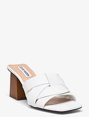 Steve Madden - Amsterdam Sandal - mules tipa augstpapēžu kurpes - white action leather - 0