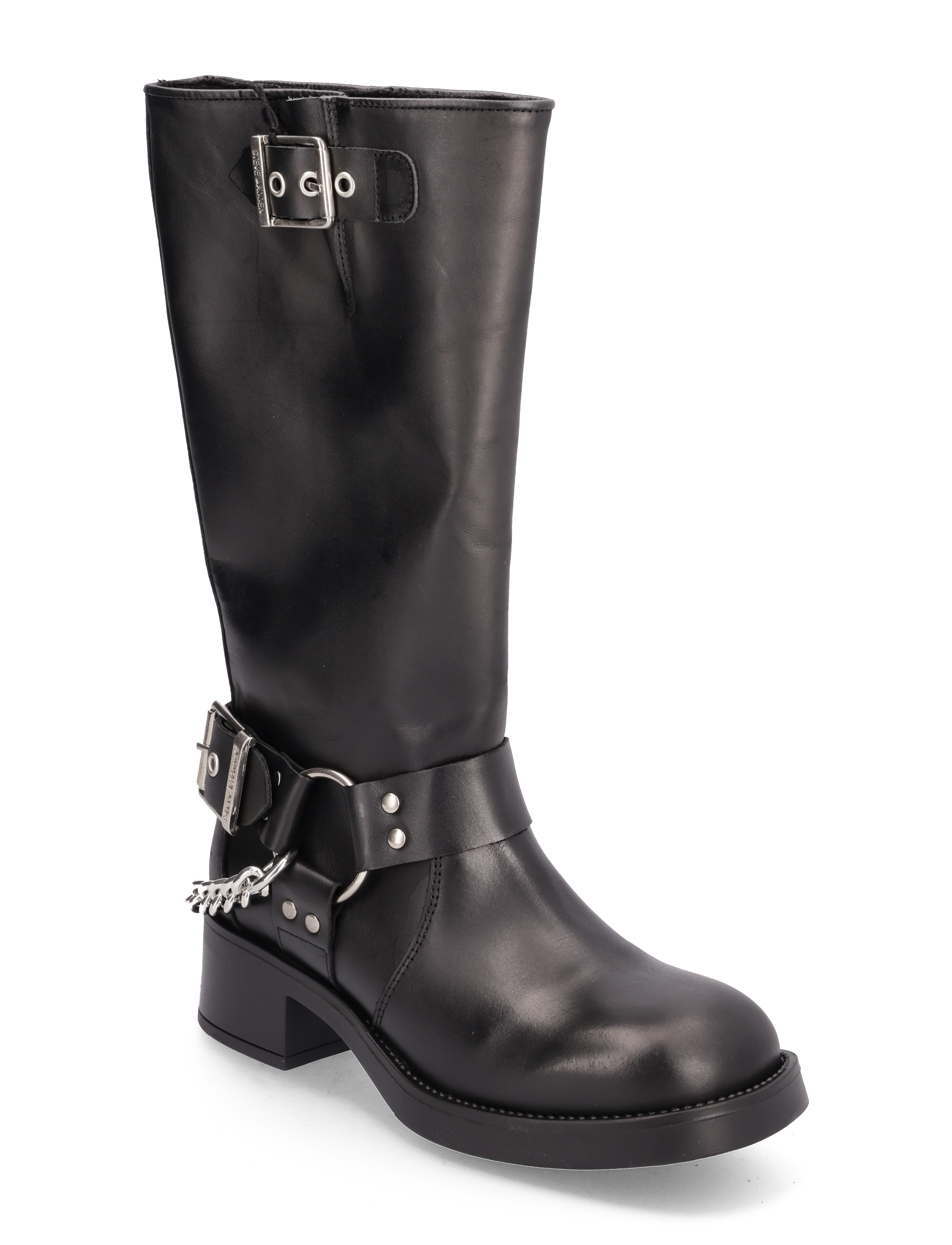 Steve Madden Beau-C Boot - Langskaftede støvler - BLACK LEATHER / black