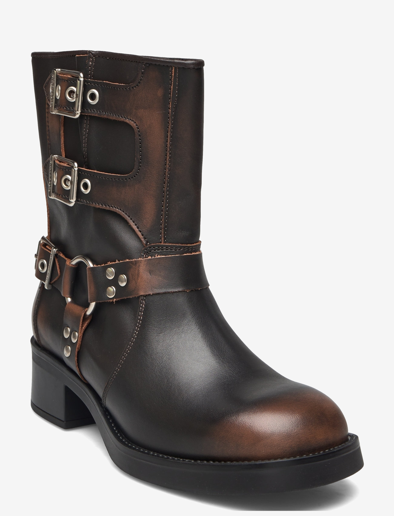 Steve Madden - Becase Boot - flat ankle boots - brown leather - 0