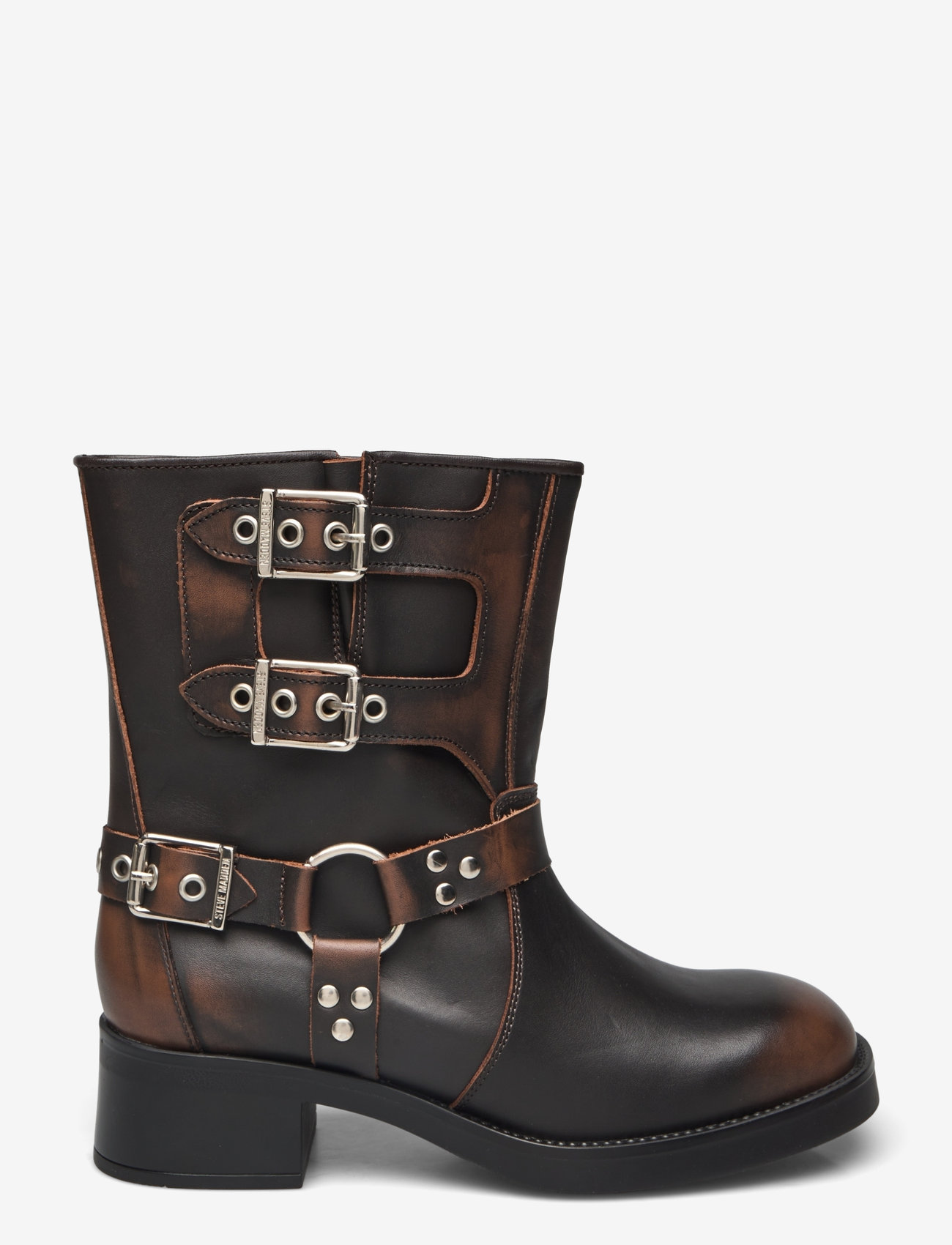 Steve Madden - Becase Boot - flat ankle boots - brown leather - 1