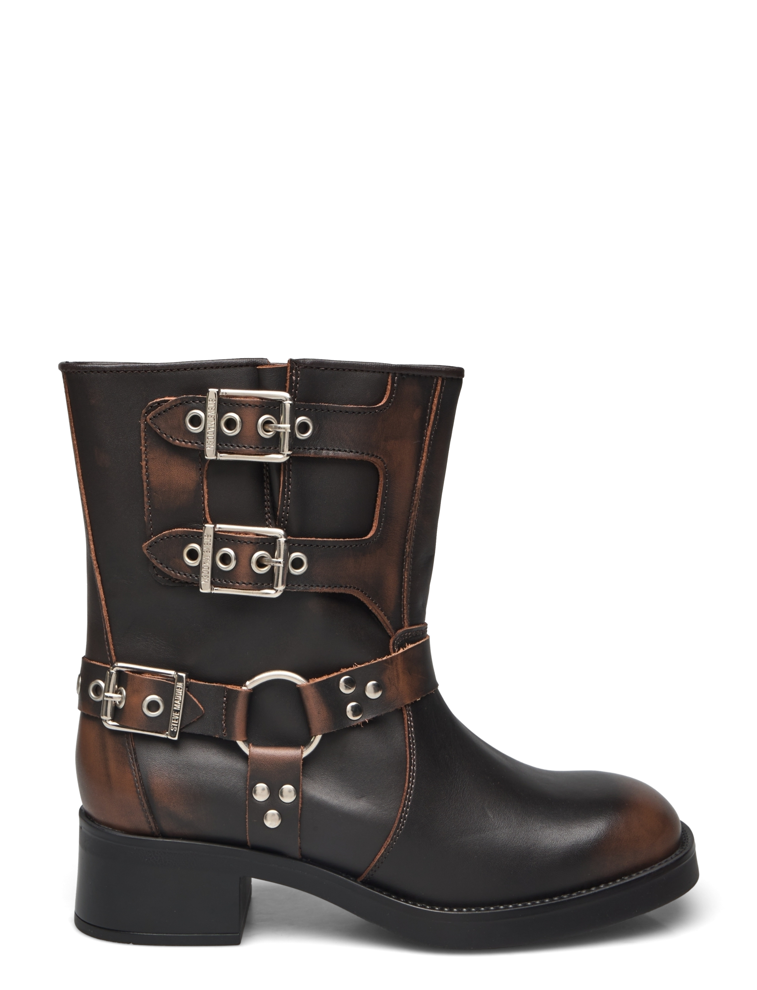 Steve Madden - Becase Boot - tasapohjaiset nilkkurit - brown leather - 1