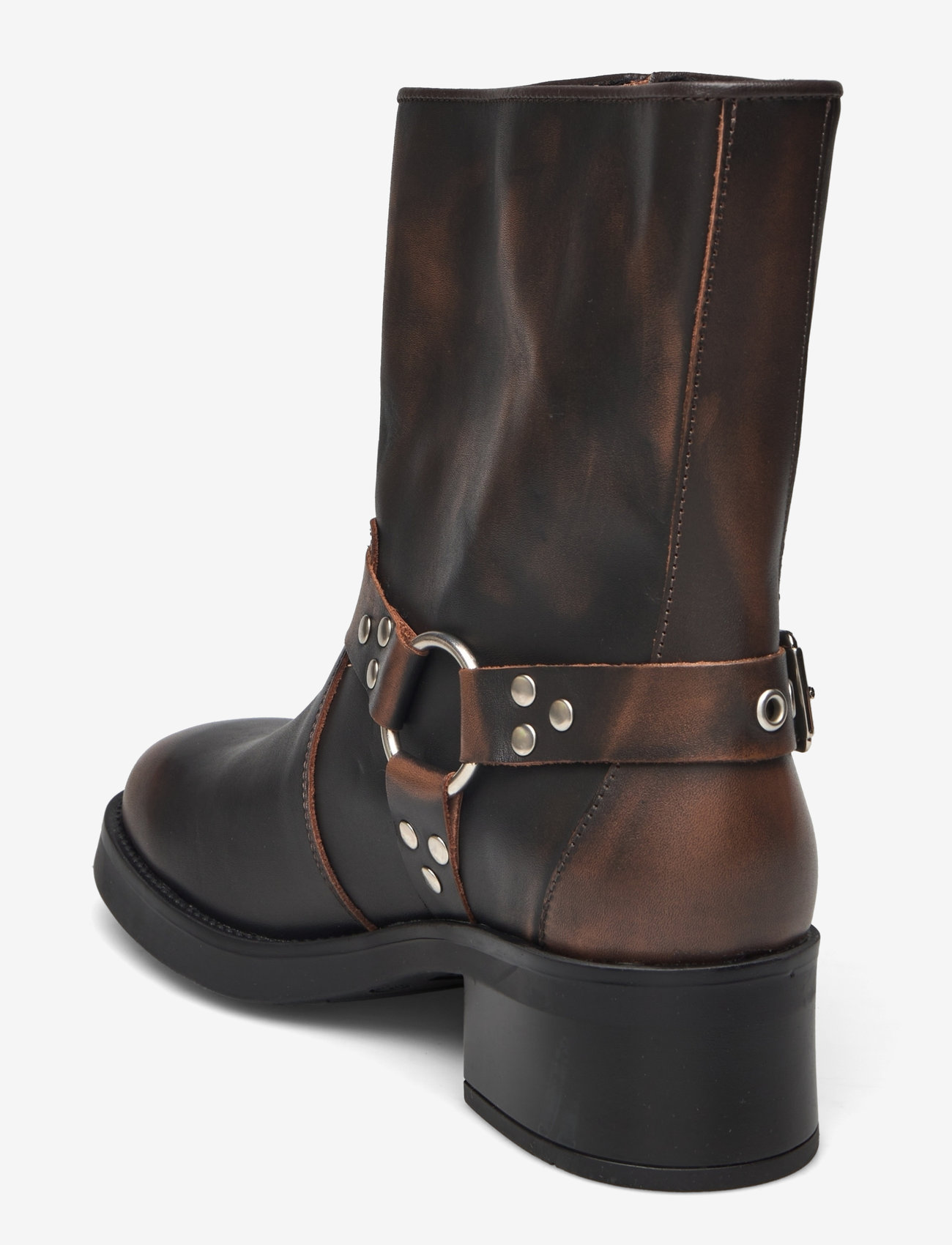 Steve Madden - Becase Boot - flat ankle boots - brown leather - 2