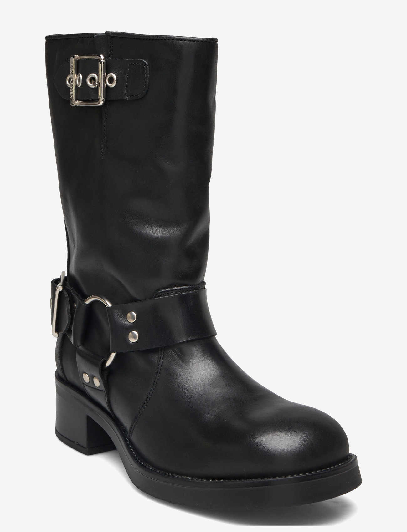 Steve Madden - Blessing - flat ankle boots - black leather - 0