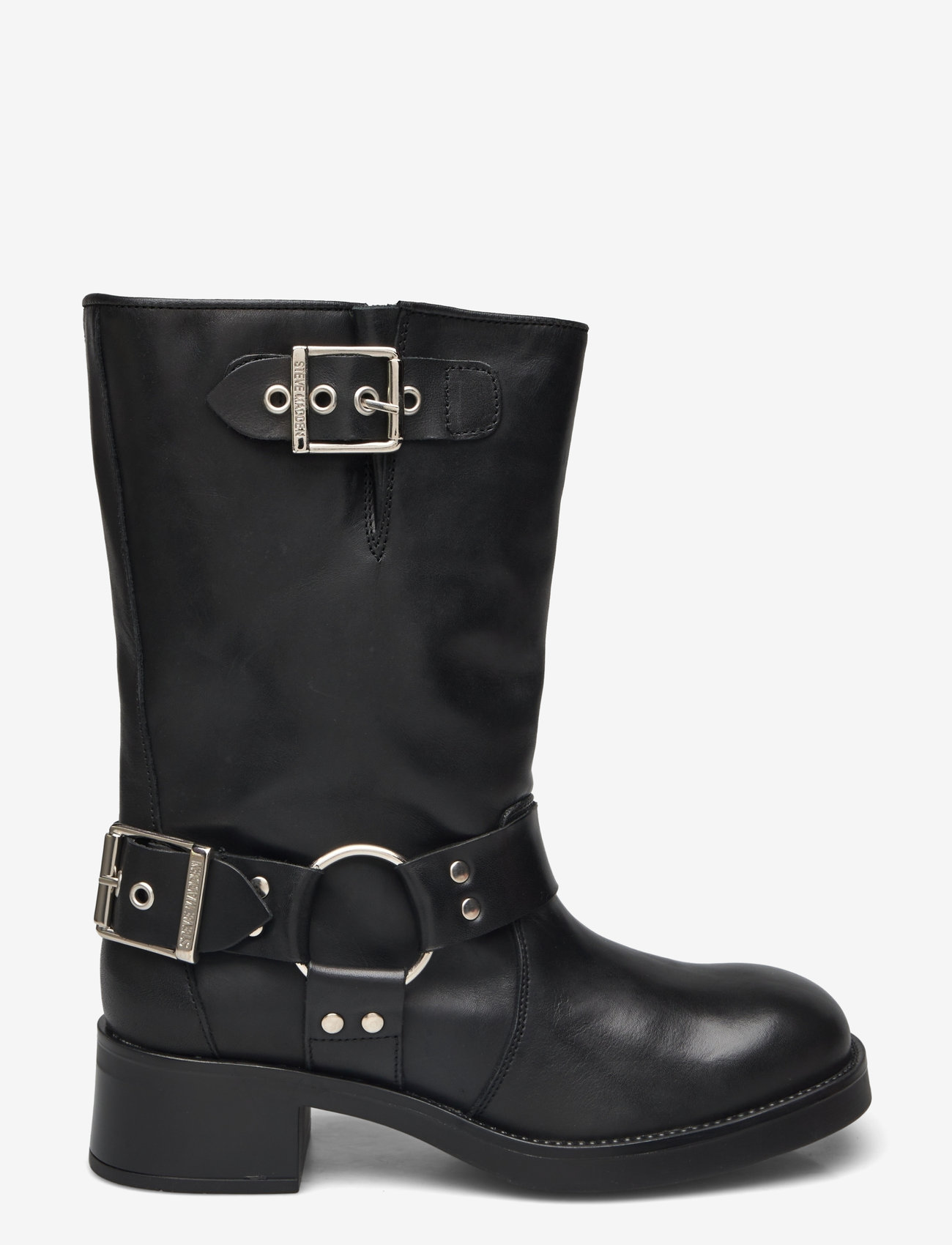 Steve Madden - Blessing - flat ankle boots - black leather - 1