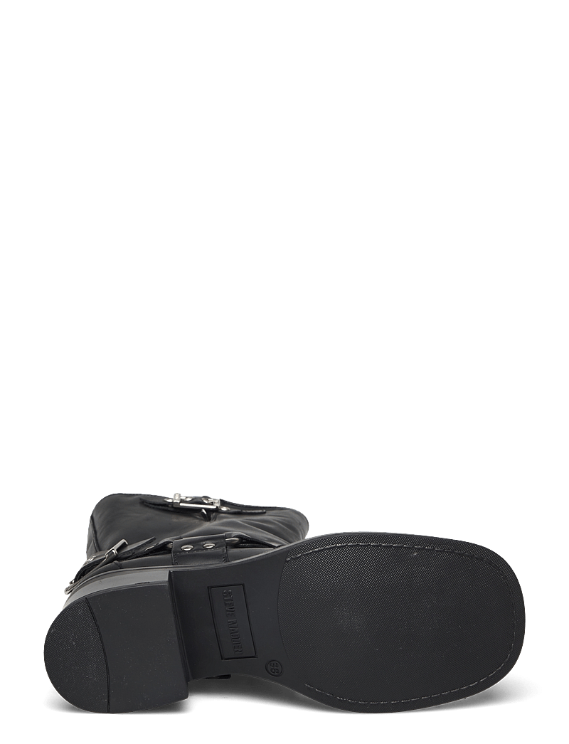 Steve Madden - Blessing - platta ankelboots - black leather - 4