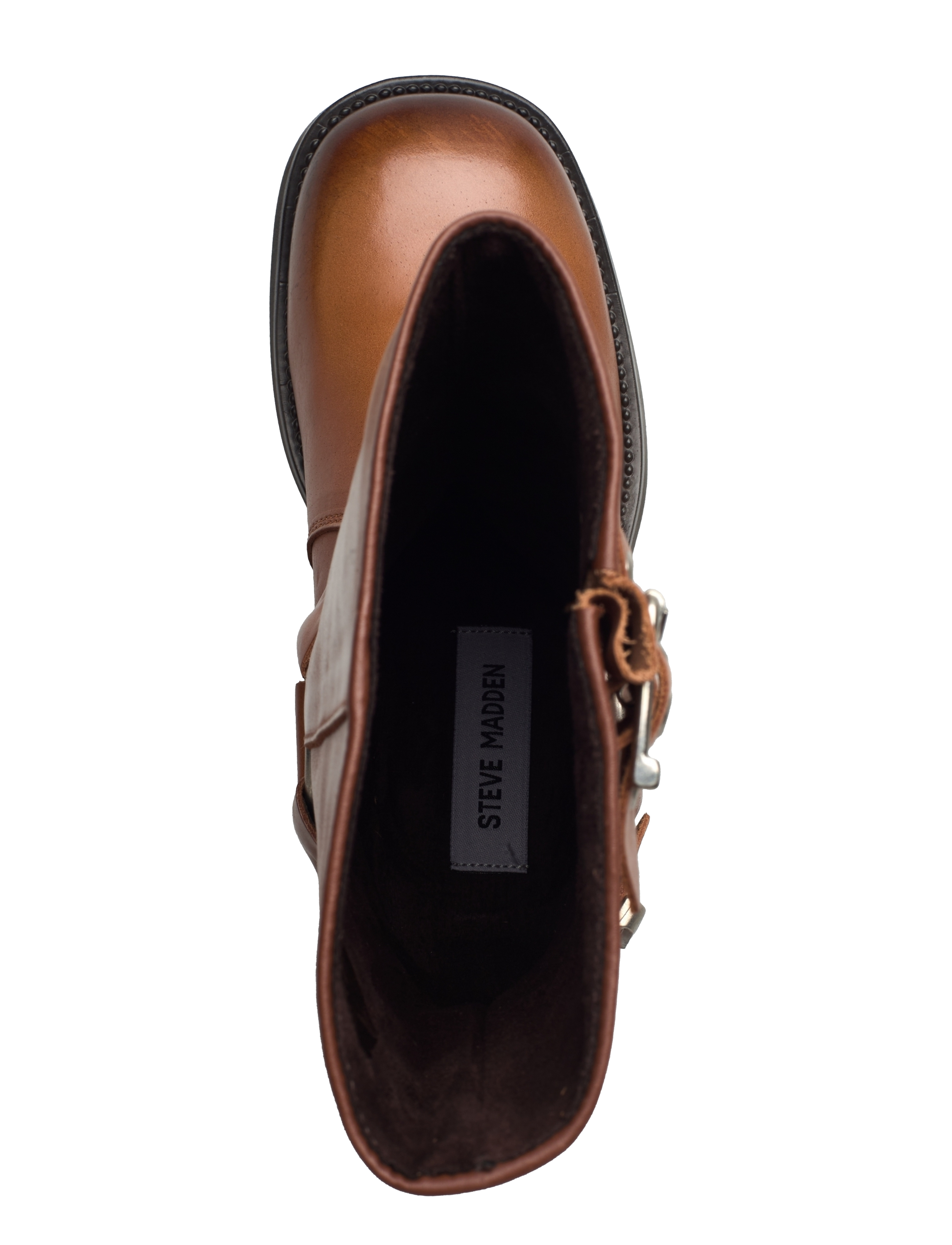 Steve Madden - Blessing - flate ankelstøvletter - tan leather - 3