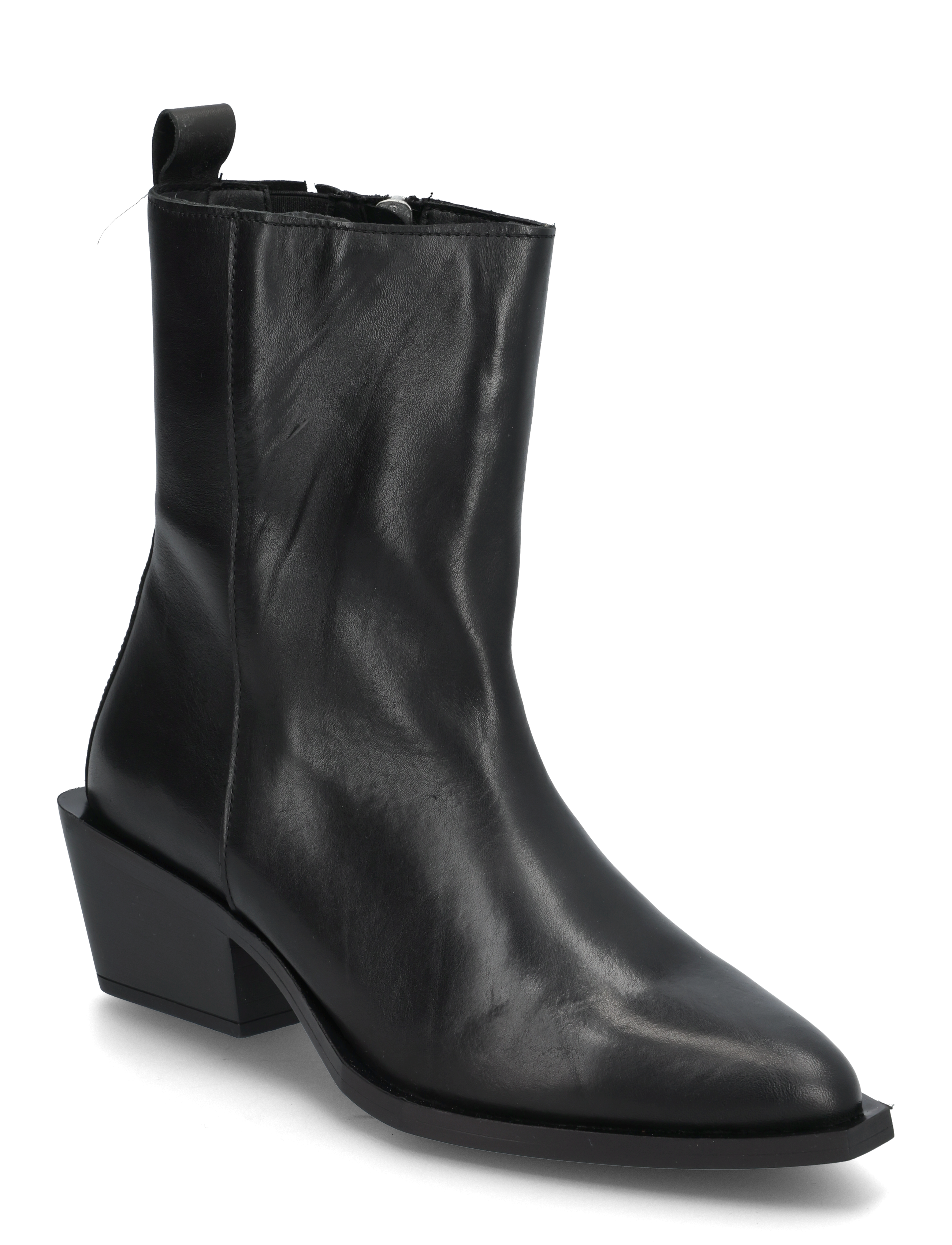 Steve Madden Xylena Booties - Støvler - BLACK LEATHER / black