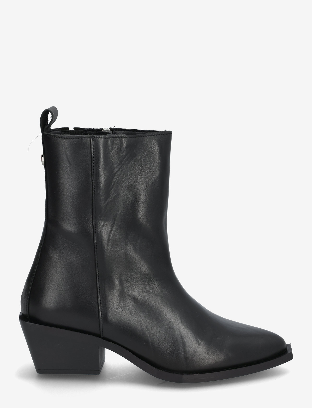 Steve Madden - Xylena Booties - høj hæl - black leather - 1