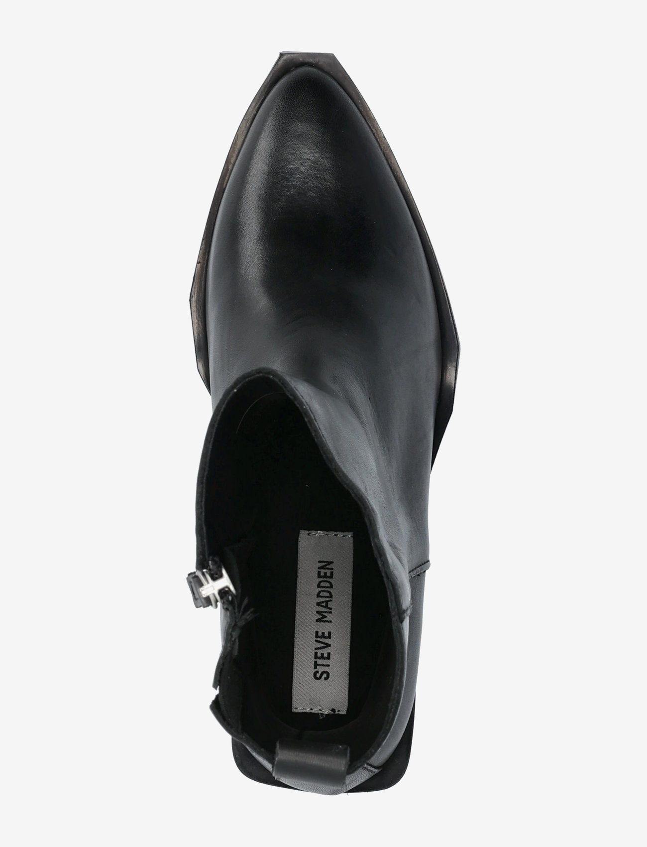 Steve Madden - Xylena Booties - høj hæl - black leather - 3