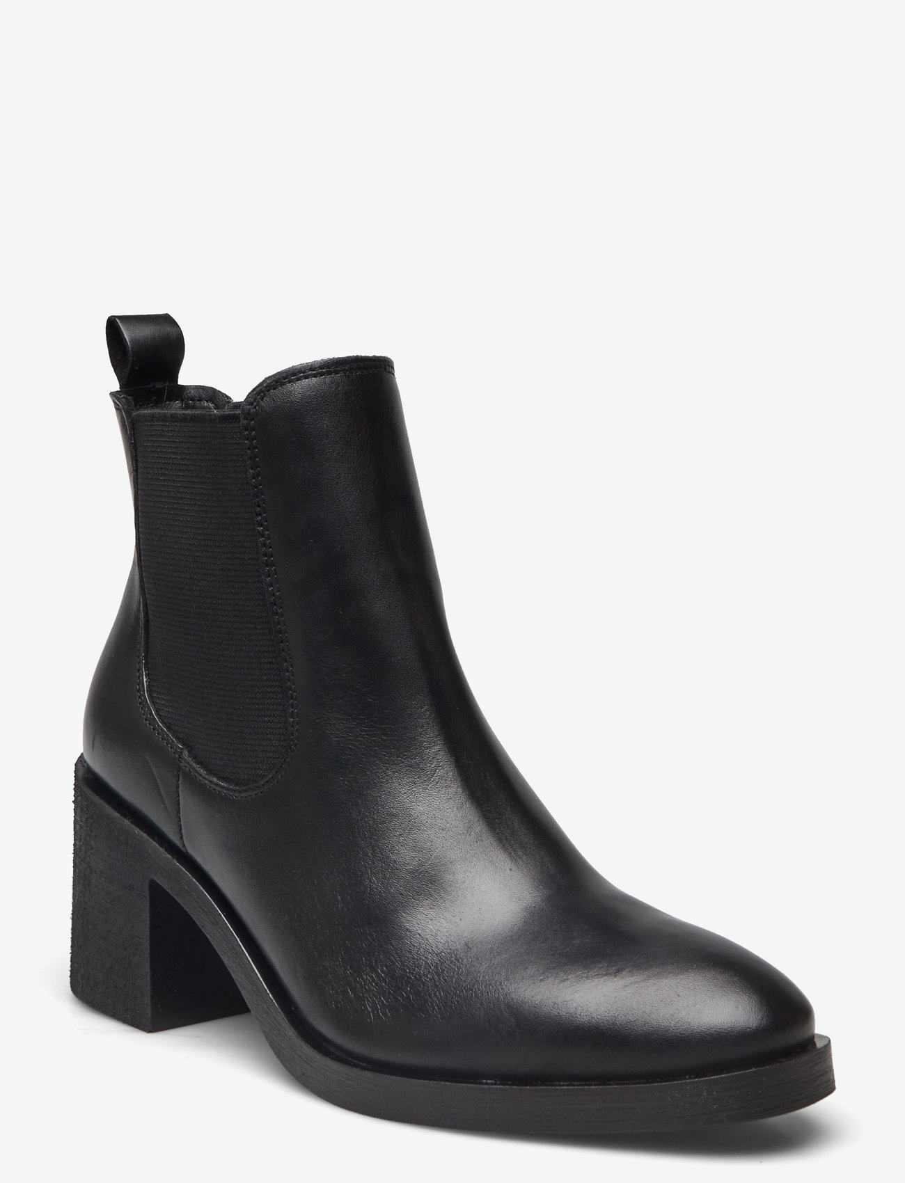 Chelsea Boots Schwarze Stiefeletten Hoher Absatz Chelsea Boots