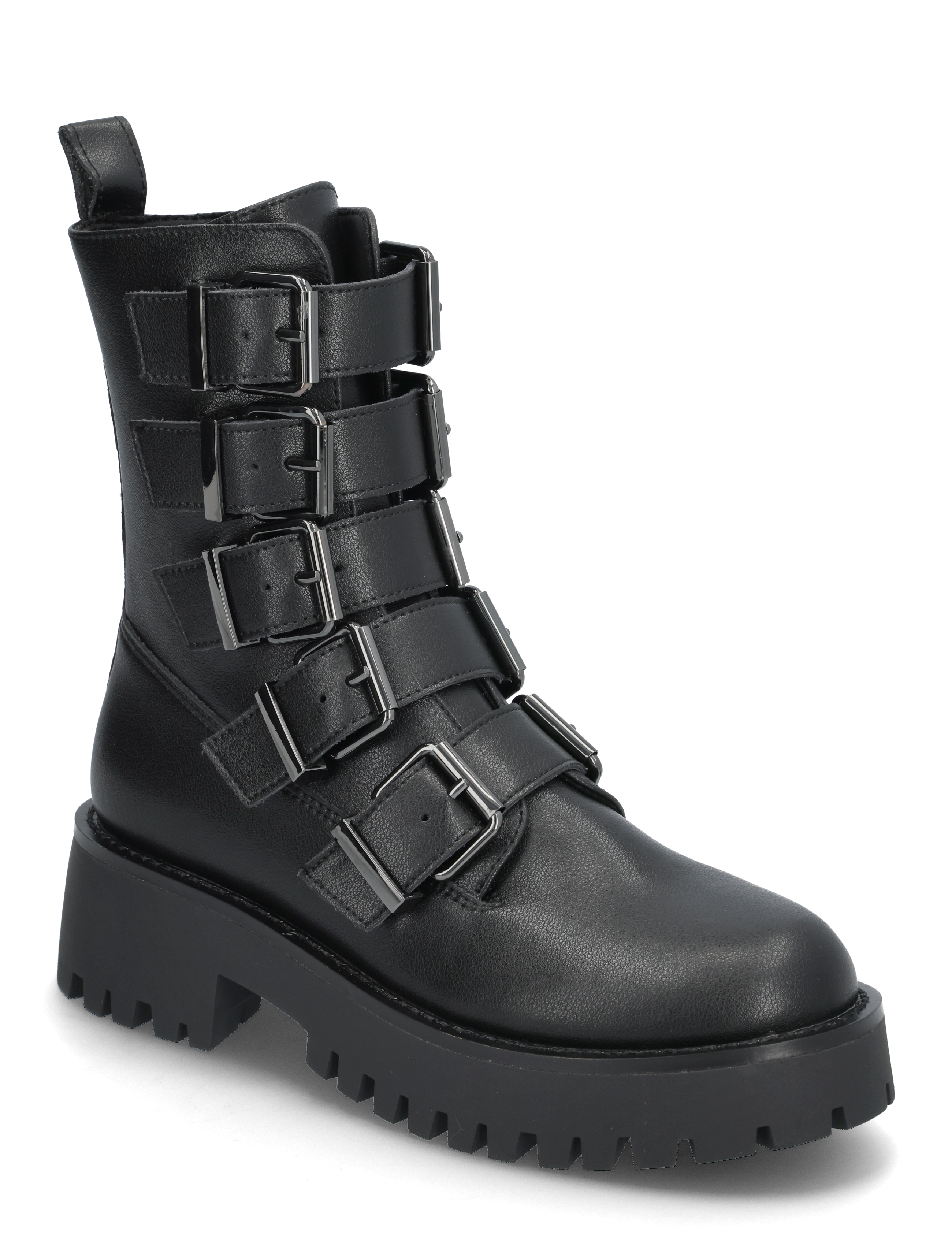 Steve Madden Director Biker Boots - Steve Madden - BLK ACTION LEATHER / black