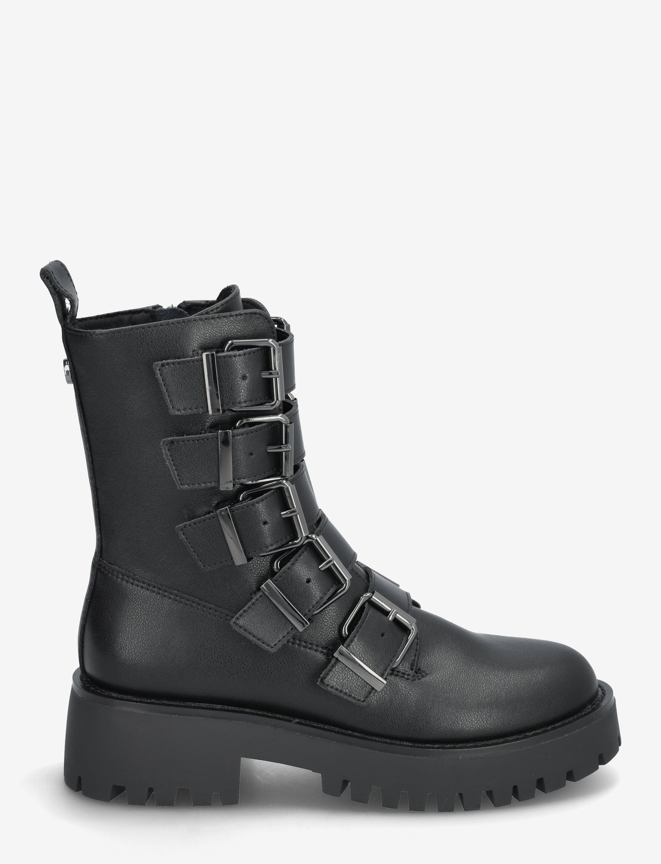 Steve Madden - Director Biker Boots - flade ankelstøvler - blk action leather - 1