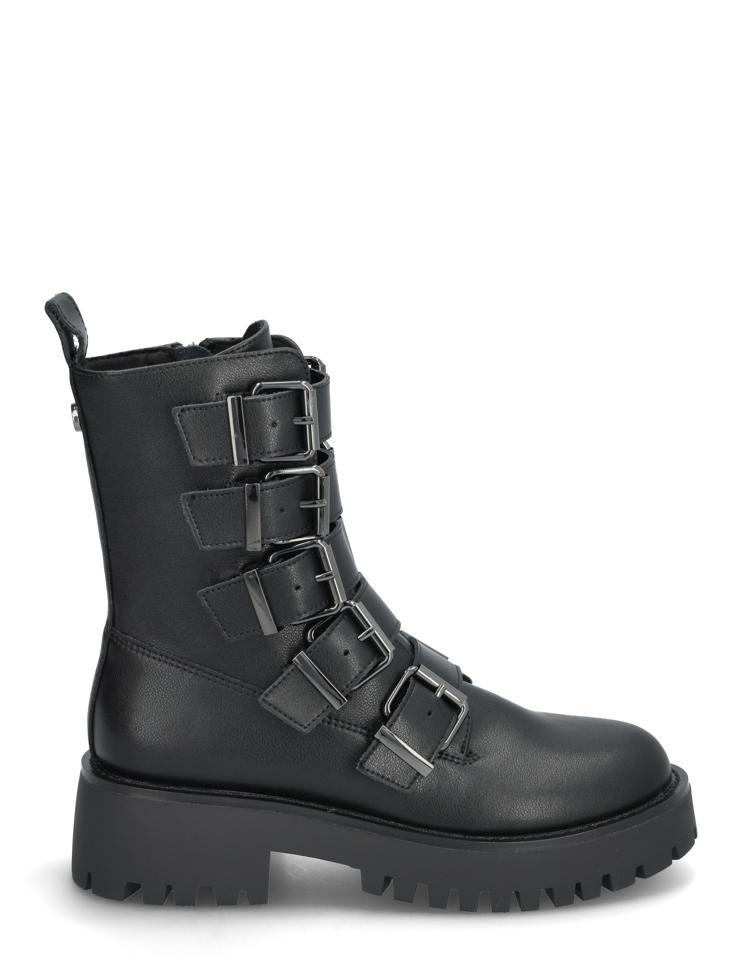 Steve Madden - Director Biker Boots - flache stiefeletten - blk action leather - 1