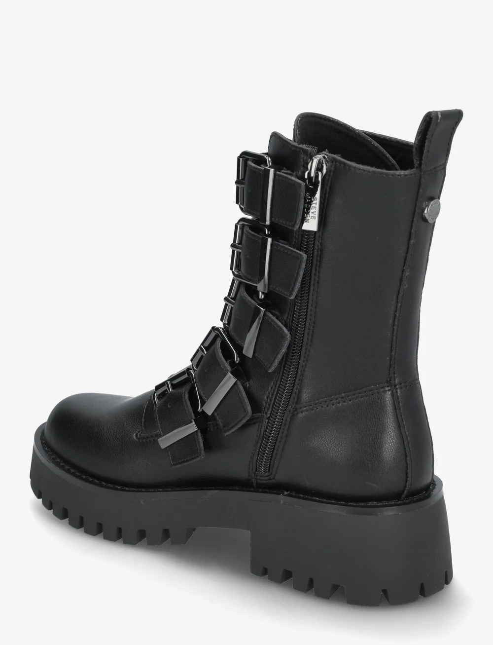 Steve Madden - Director Biker Boots - flache stiefeletten - blk action leather - 2
