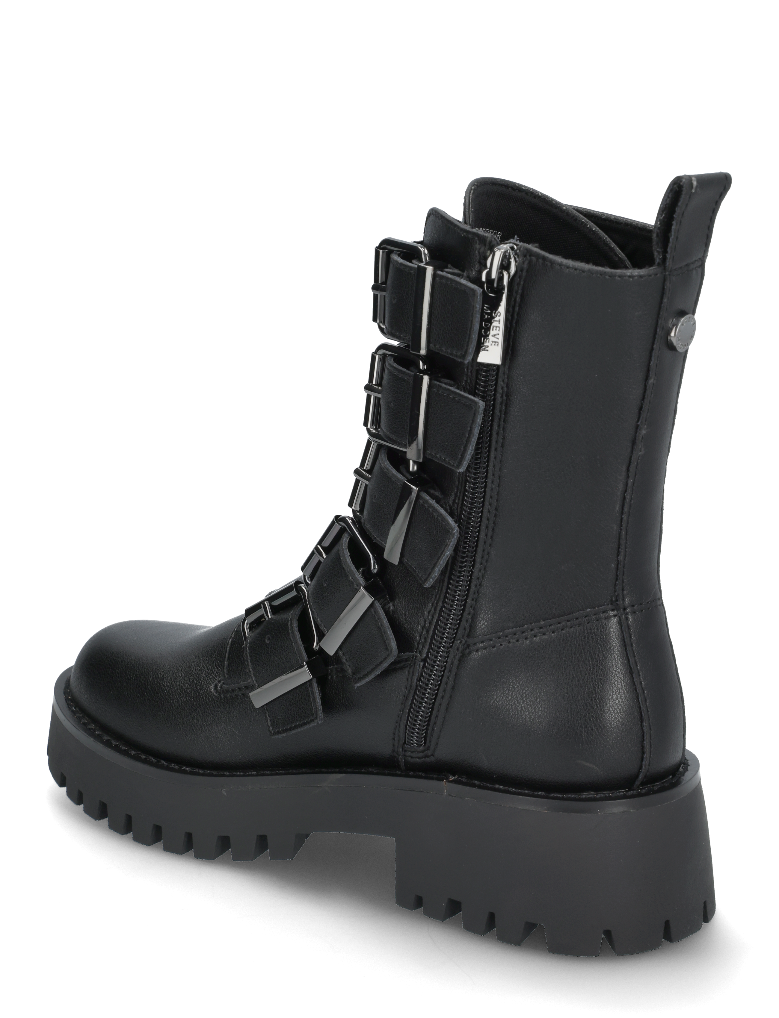 Steve Madden - Director Biker Boots - flache stiefeletten - blk action leather - 2