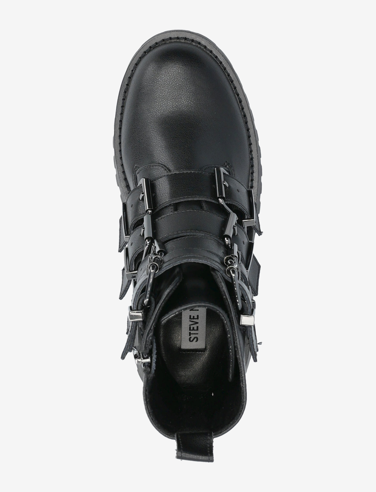 Steve Madden - Director Biker Boots - flade ankelstøvler - blk action leather - 3