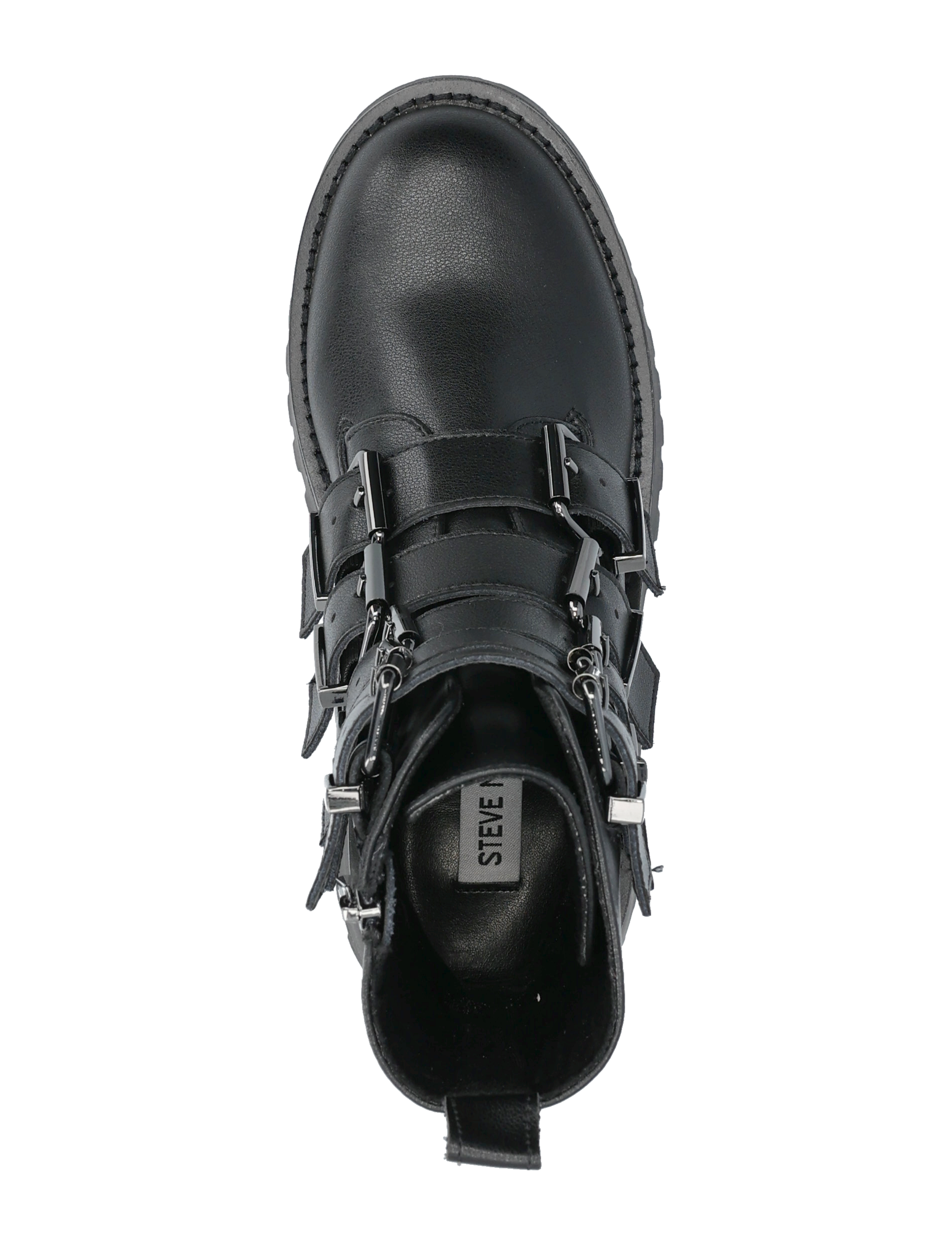 Steve Madden - Director Biker Boots - flache stiefeletten - blk action leather - 3