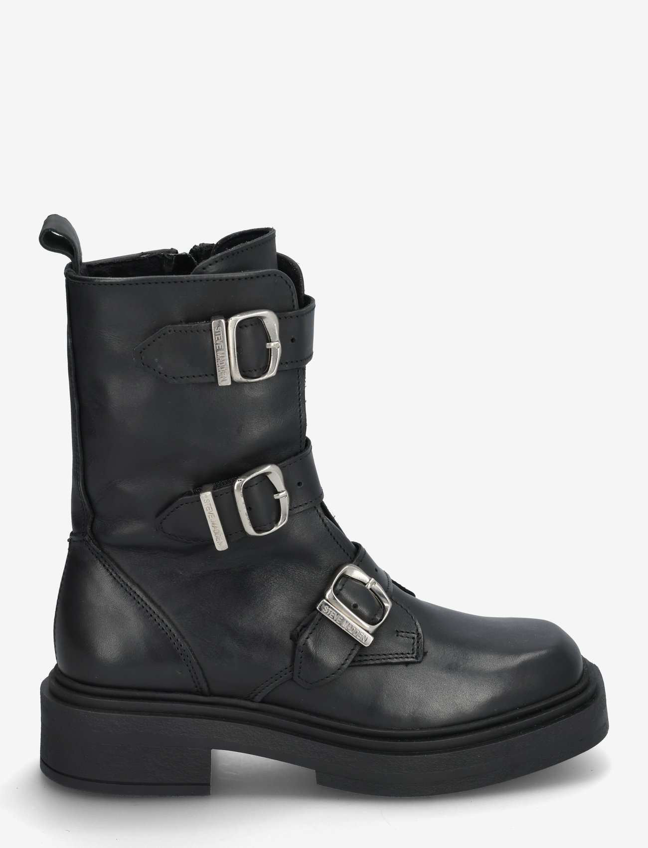 Steve Madden - Clipper Boots - madalad poolsaapad - black leather - 1