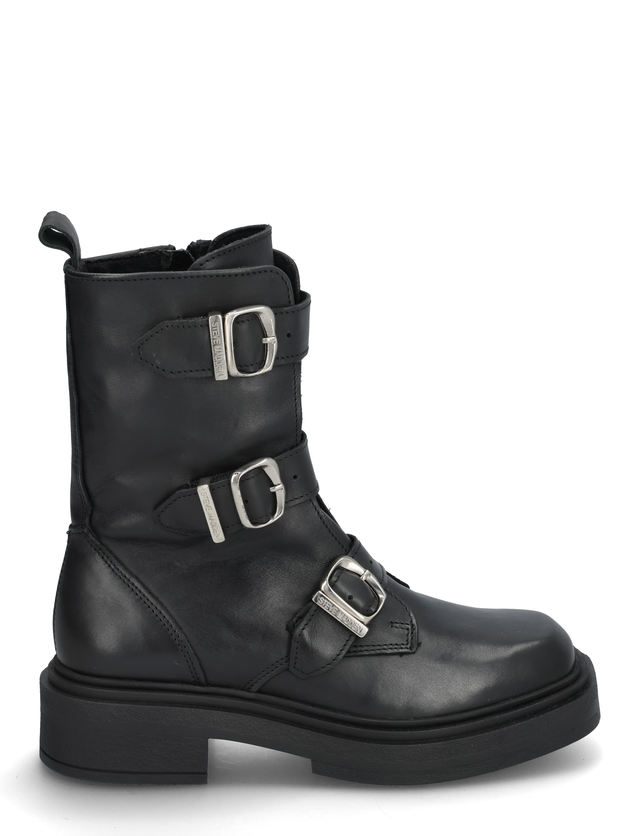 Steve Madden - Clipper Boots - ankelstøvler - black leather - 1