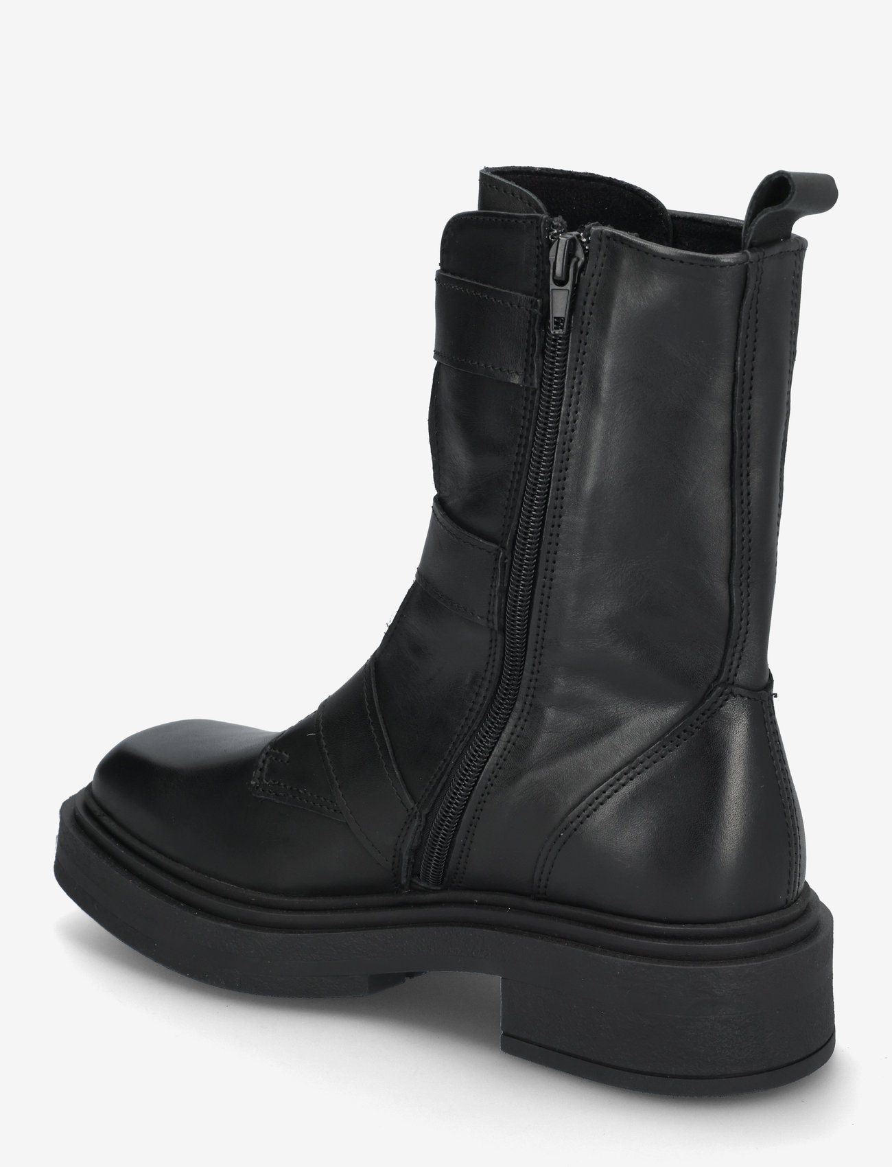 Steve Madden - Clipper Boots - madalad poolsaapad - black leather - 2