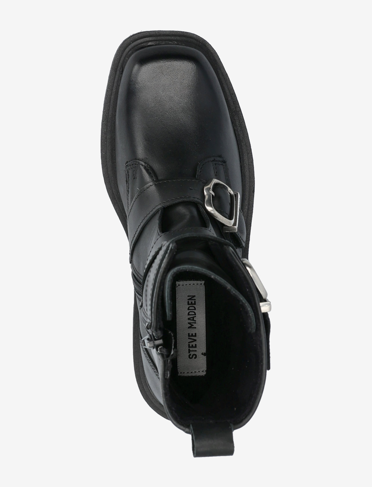 Steve Madden - Clipper Boots - madalad poolsaapad - black leather - 4