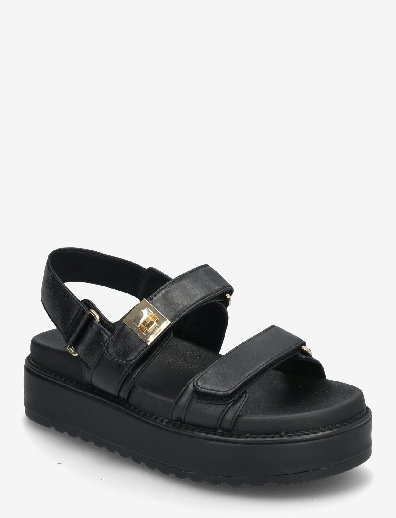 Steve Madden - Bigmona Sandal (LEATHER) - platformsandaler - black leather - 0