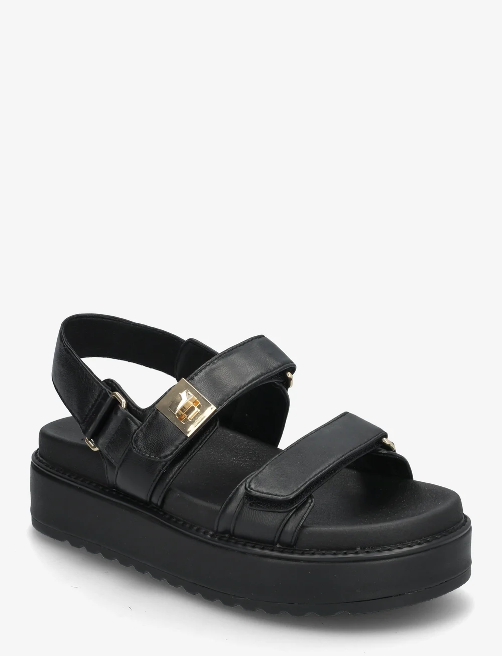 Steve Madden - Bigmona Sandal (LEATHER) - plateau-sandalen - black leather - 0