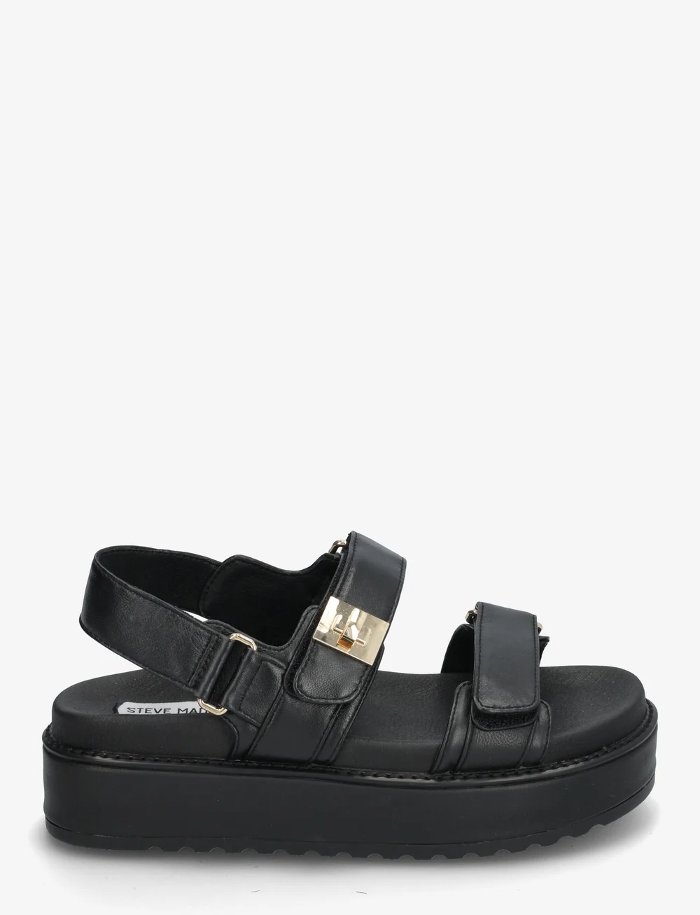 Steve Madden - Bigmona Sandal (LEATHER) - plateau-sandalen - black leather - 1