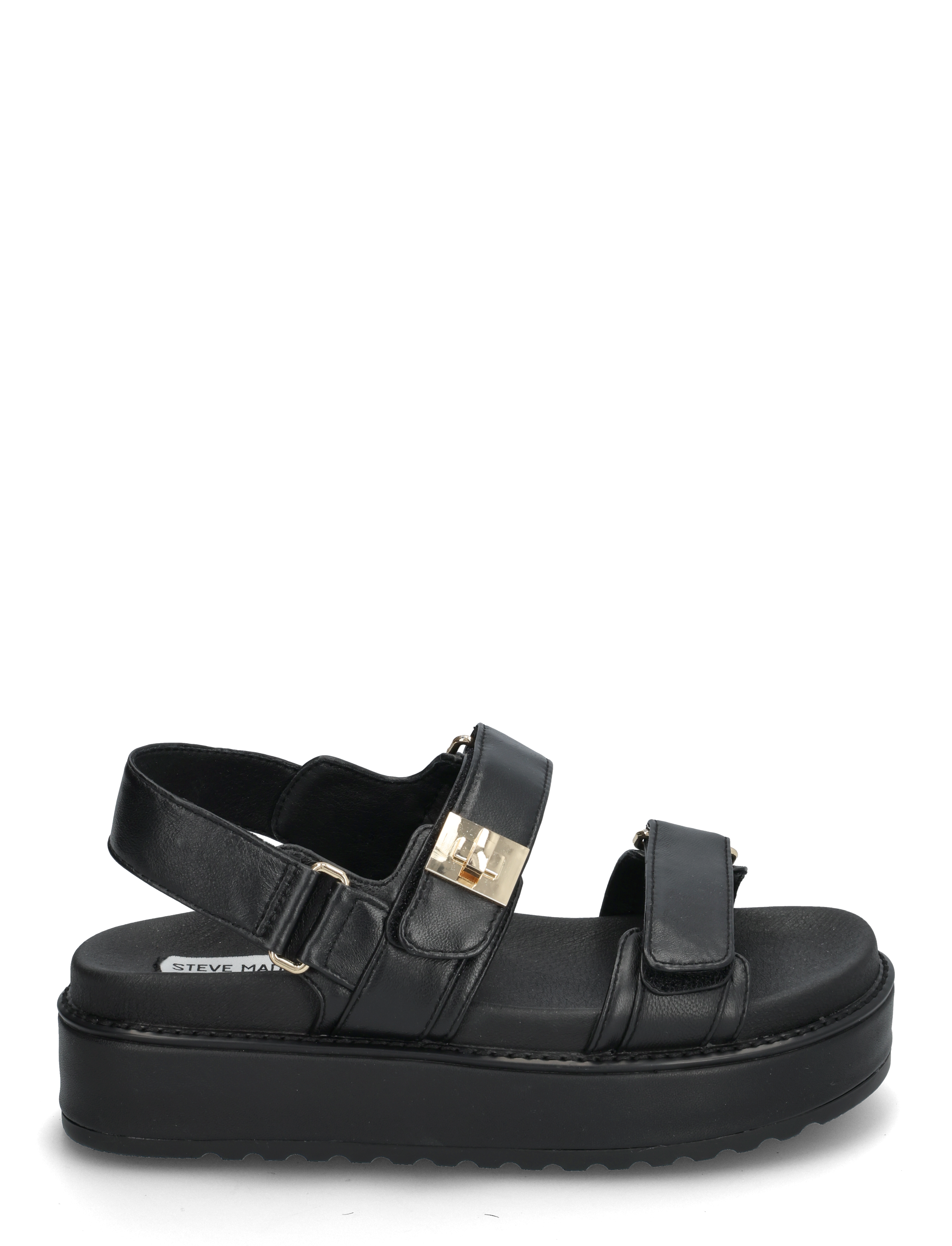 Steve Madden - Bigmona - sandały na platformie - black leather - 1
