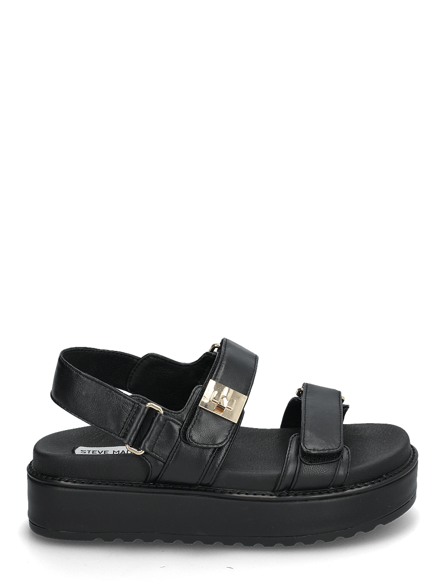 Steve Madden - Bigmona - platåsandaler - black leather - 1