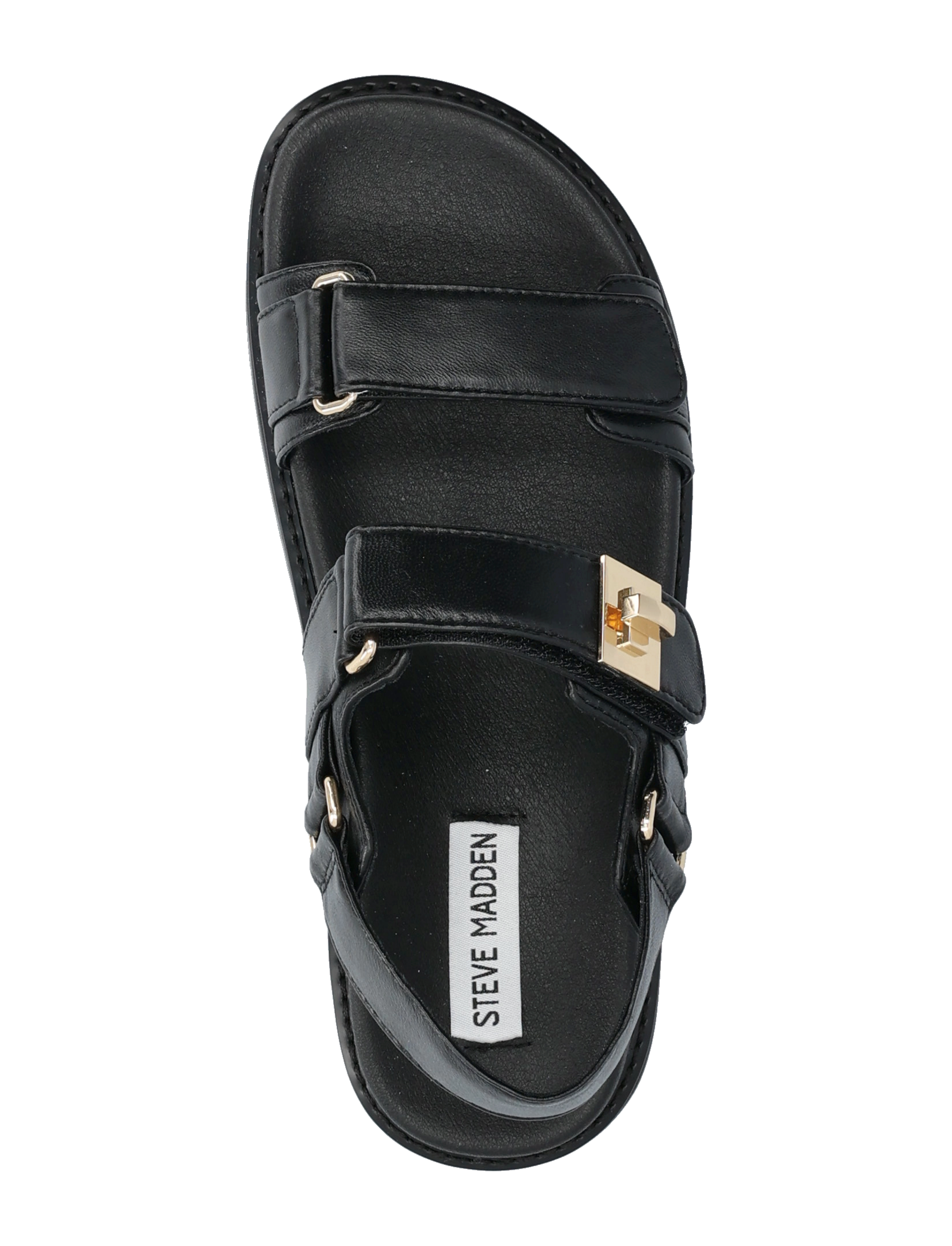 Steve Madden - Bigmona - sandały na platformie - black leather - 3