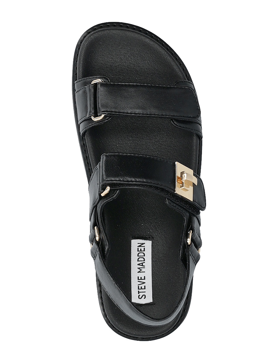 Steve Madden - Bigmona - platåsandaler - black leather - 3