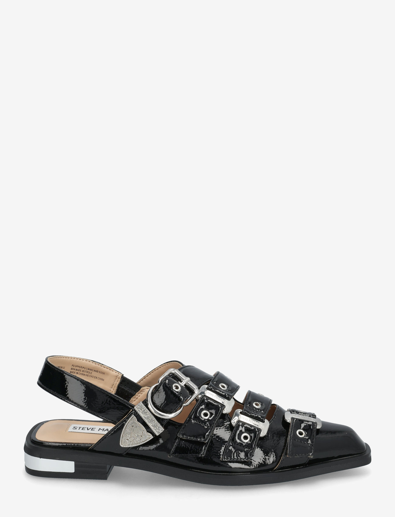 Steve Madden - Gari Sandals - zempapēžu sandales - black crinkle - 1