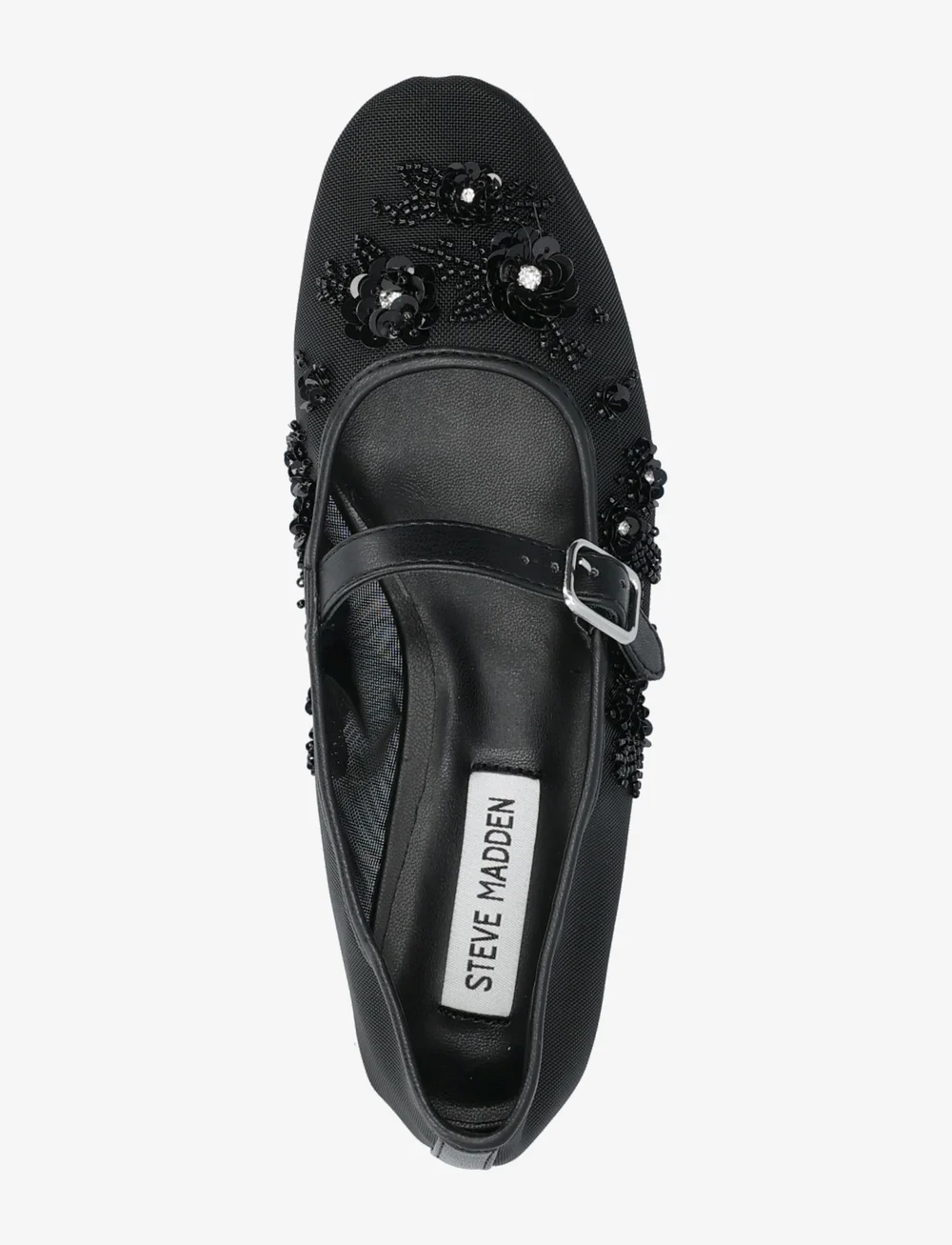 Steve Madden - Wildflower Ballerinas - besondere anlässe - black mesh - 3