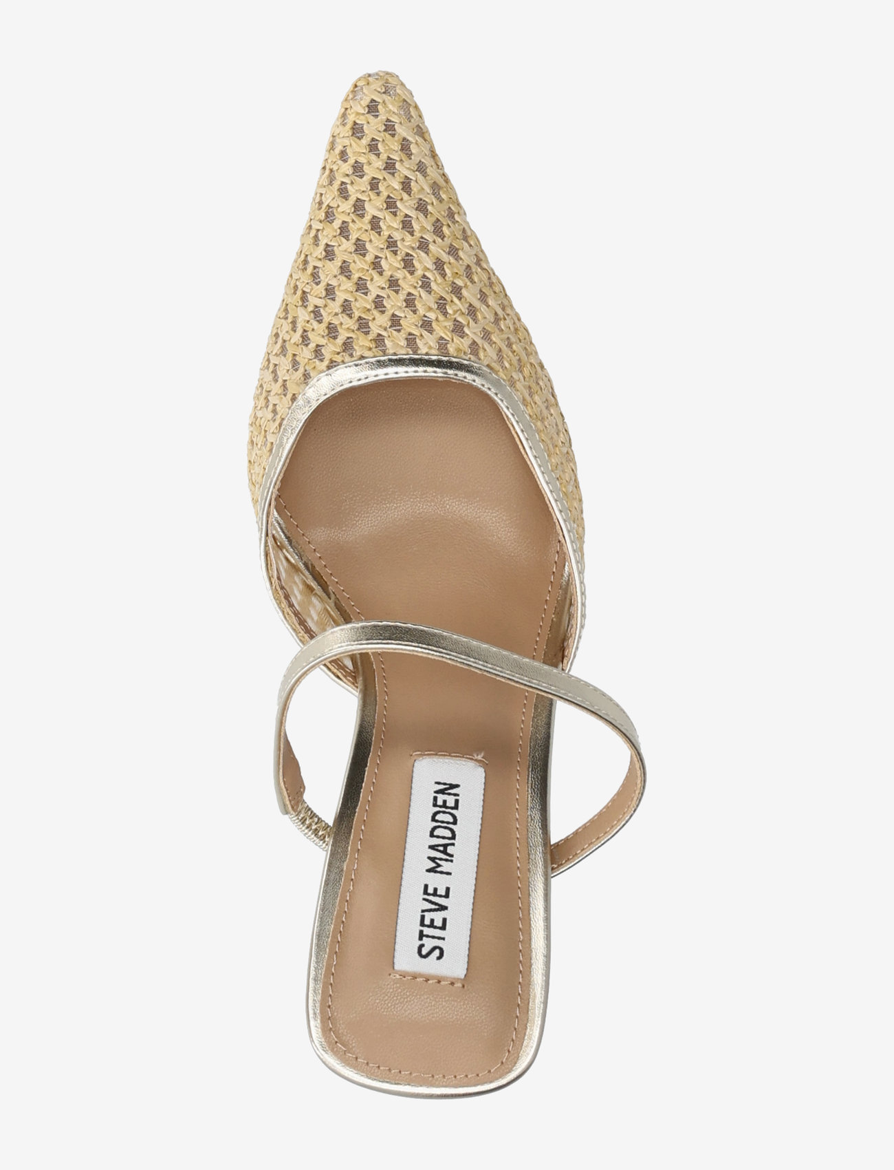 Steve Madden - Brinley Heeled Sandals - sandaler med hæl - gold raffia - 3