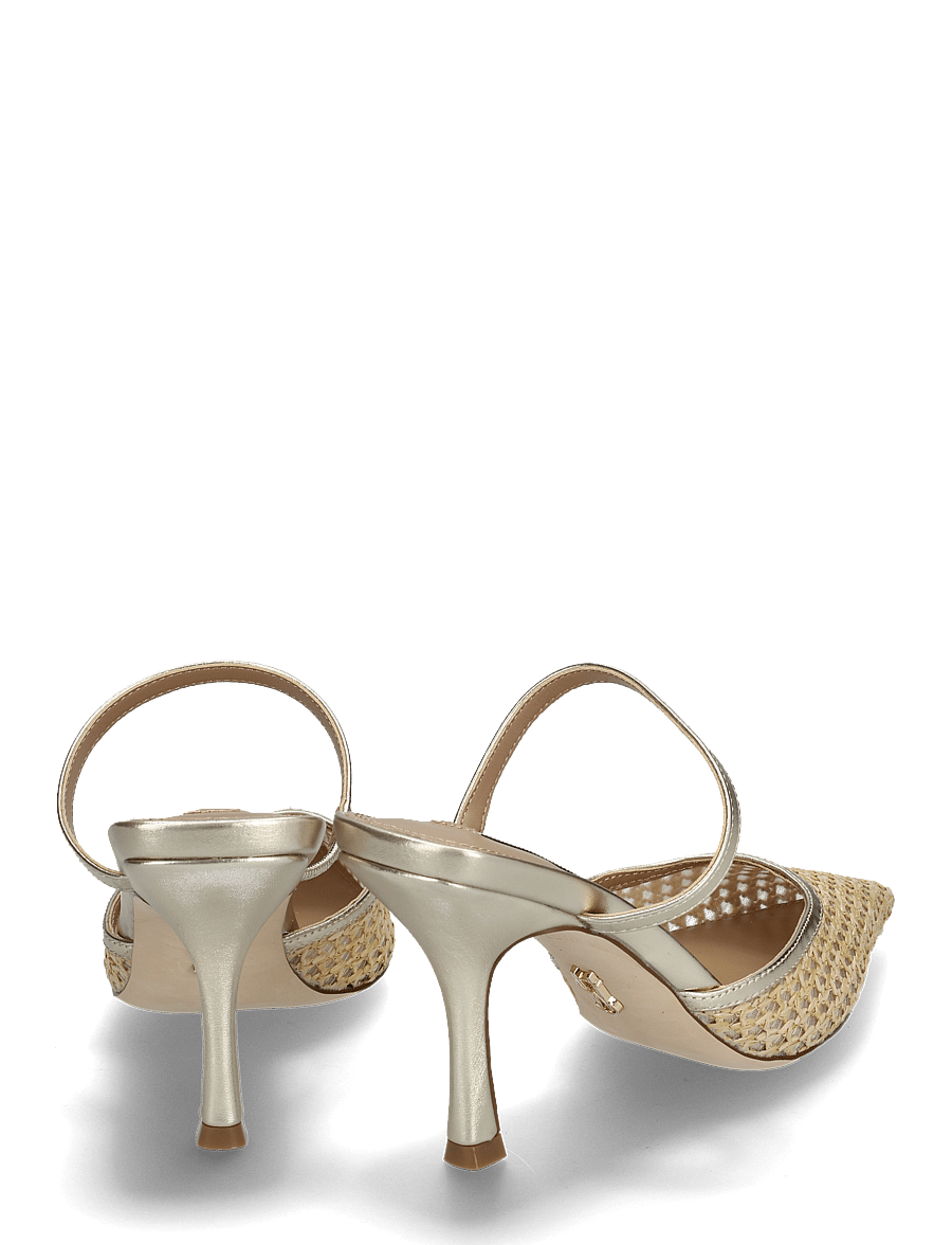 Steve Madden - Brinley Heeled Sandals - sandaletten - gold raffia - 4