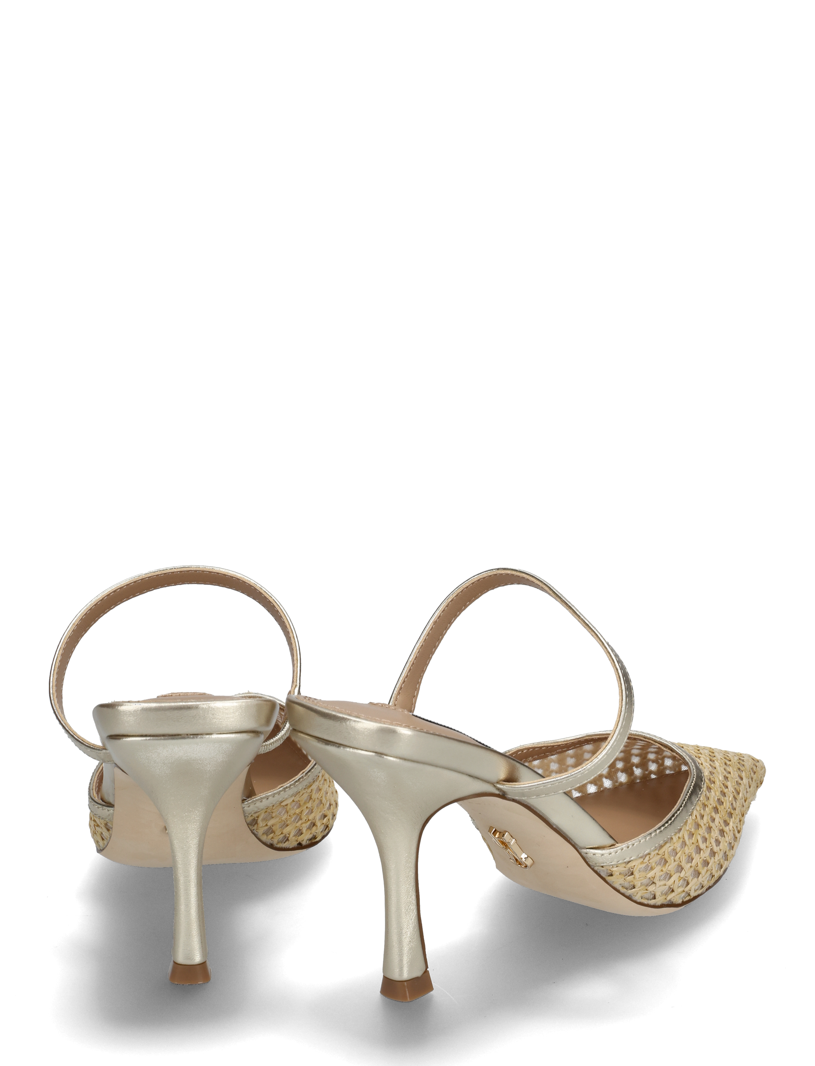 Steve Madden - Brinley Heeled Sandals - sandaletten - gold raffia - 4