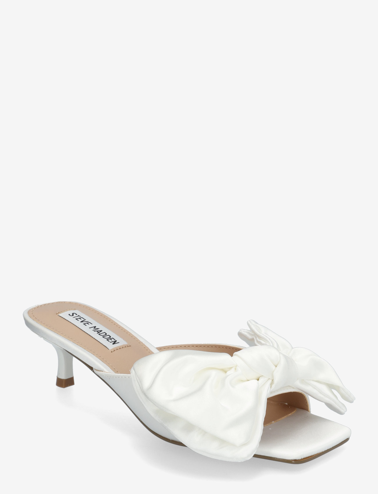 Steve Madden - Kit Heeled Sandals - pantoletten mit absätzen - ivory satin - 0